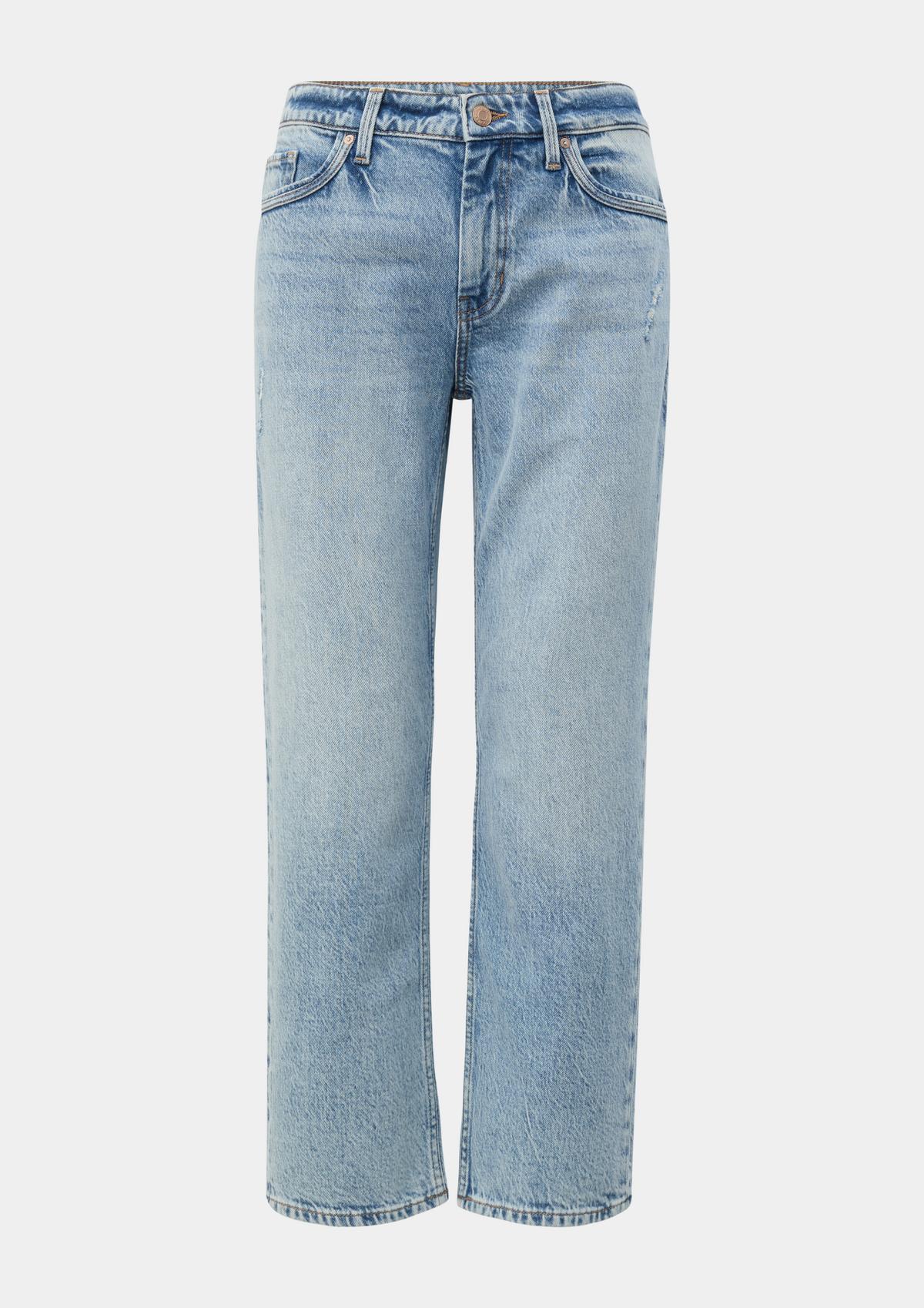 s.Oliver Regular fit: garment-washed jeans