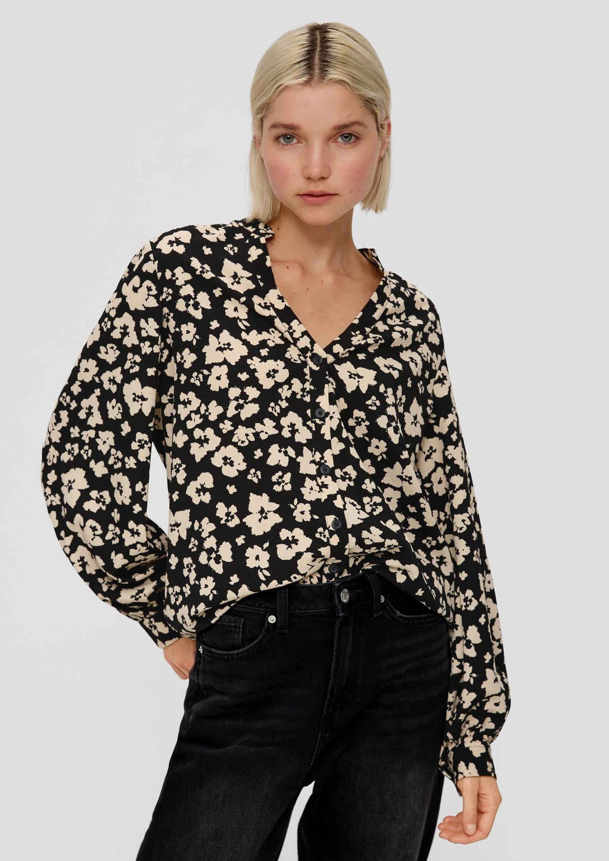 s.Oliver Crêpe blouse with an all-over print