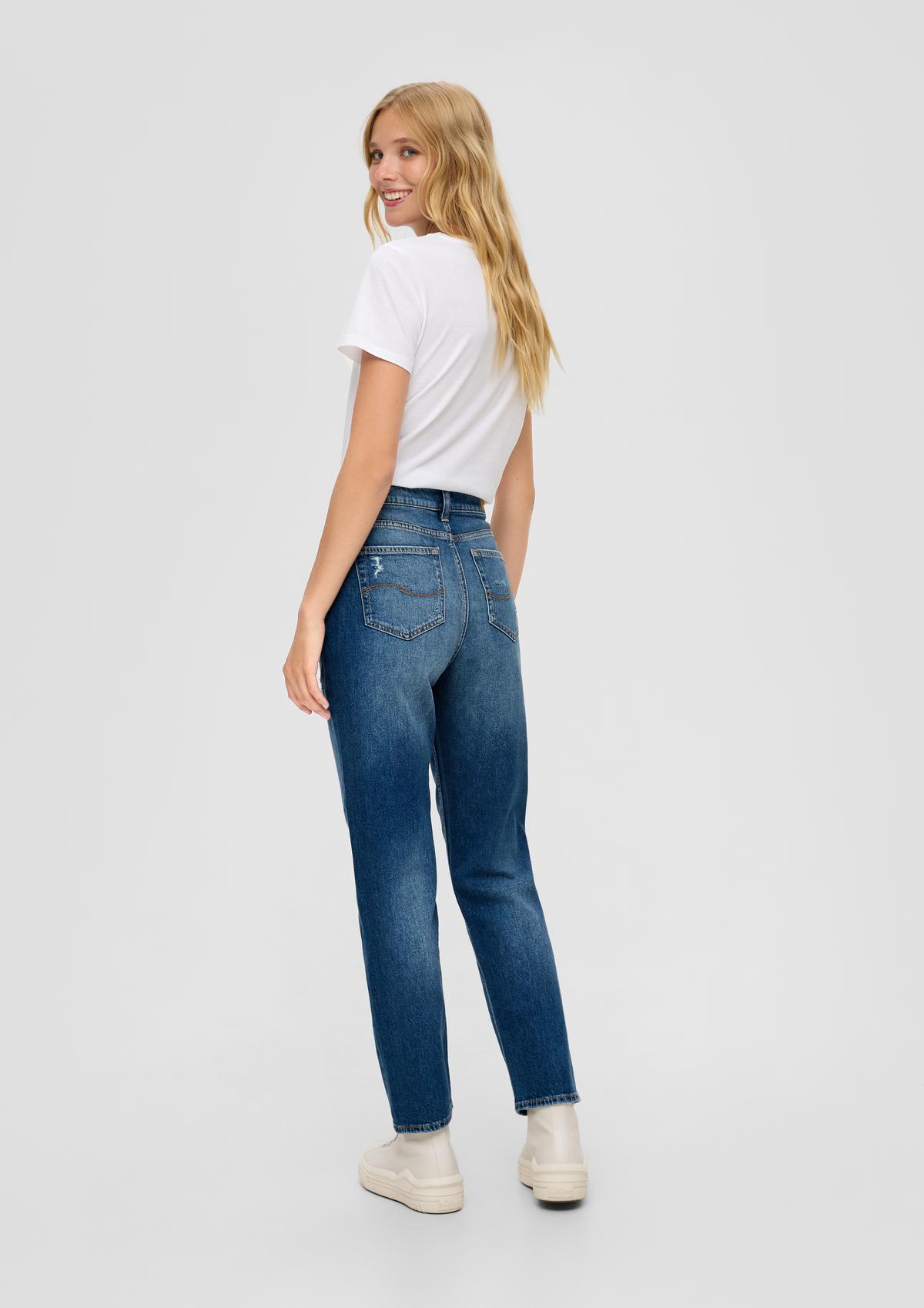 s.Oliver Členkové džínsy/Regular Fit/vysoký pás/rovné nohavice