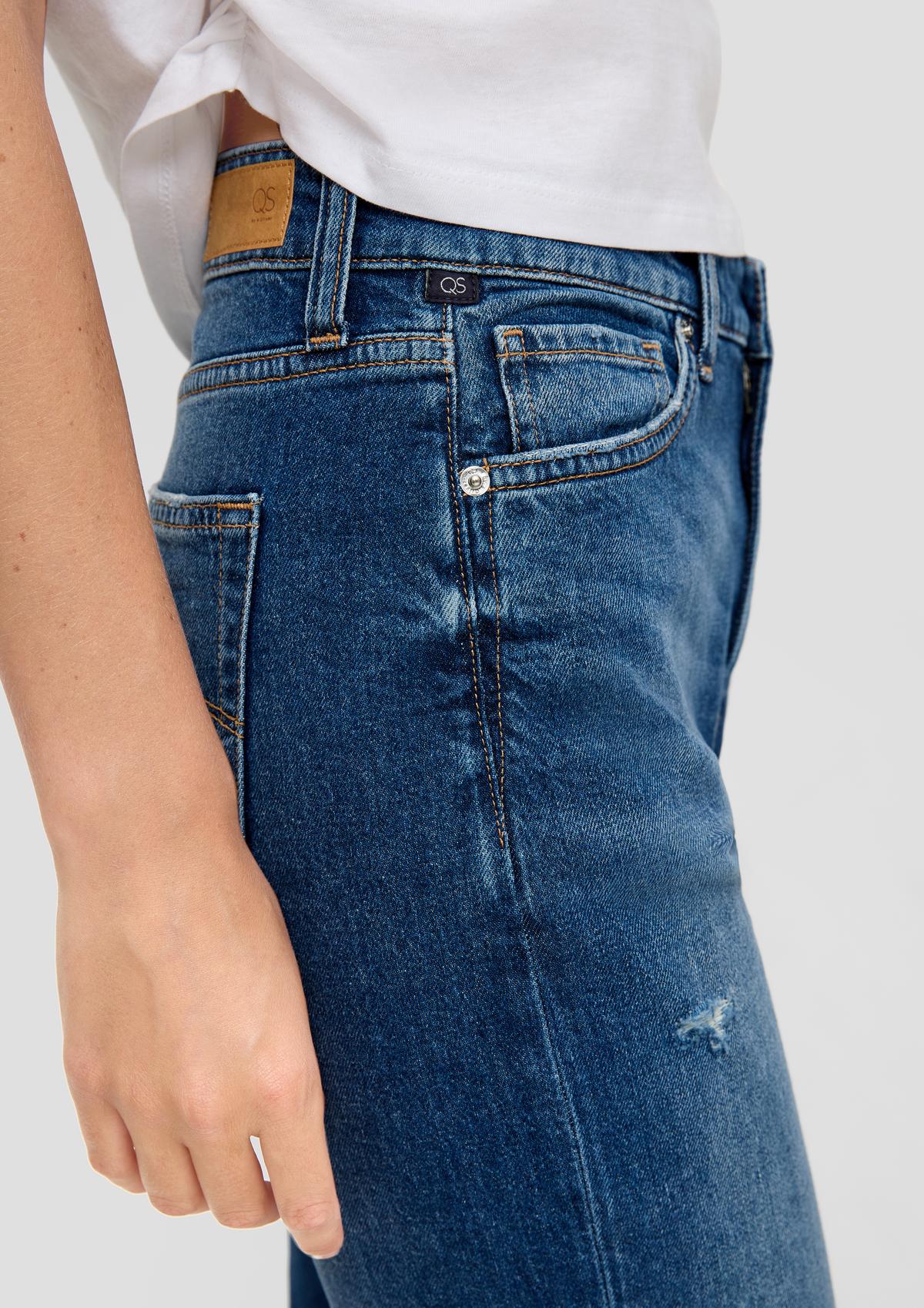 s.Oliver Členkové džínsy/Regular Fit/vysoký pás/rovné nohavice