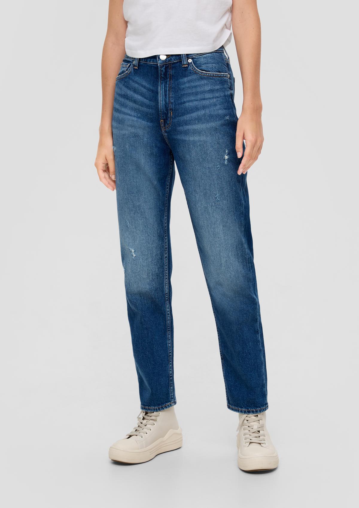 s.Oliver Ankle-length jeans / regular fit / high rise / straight leg