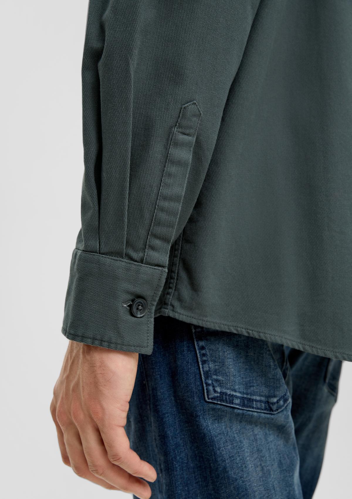 s.Oliver Relaxed: Overshirt aus Baumwollstretch