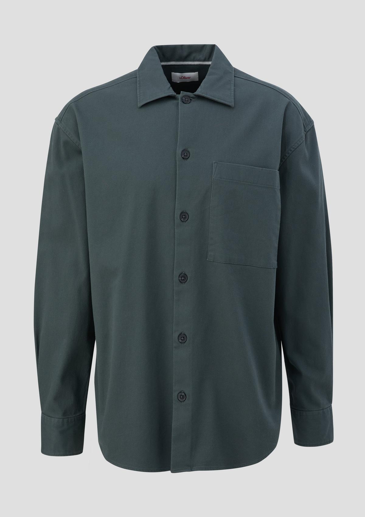 s.Oliver Relaxed: košilová bunda ze strečové bavlny