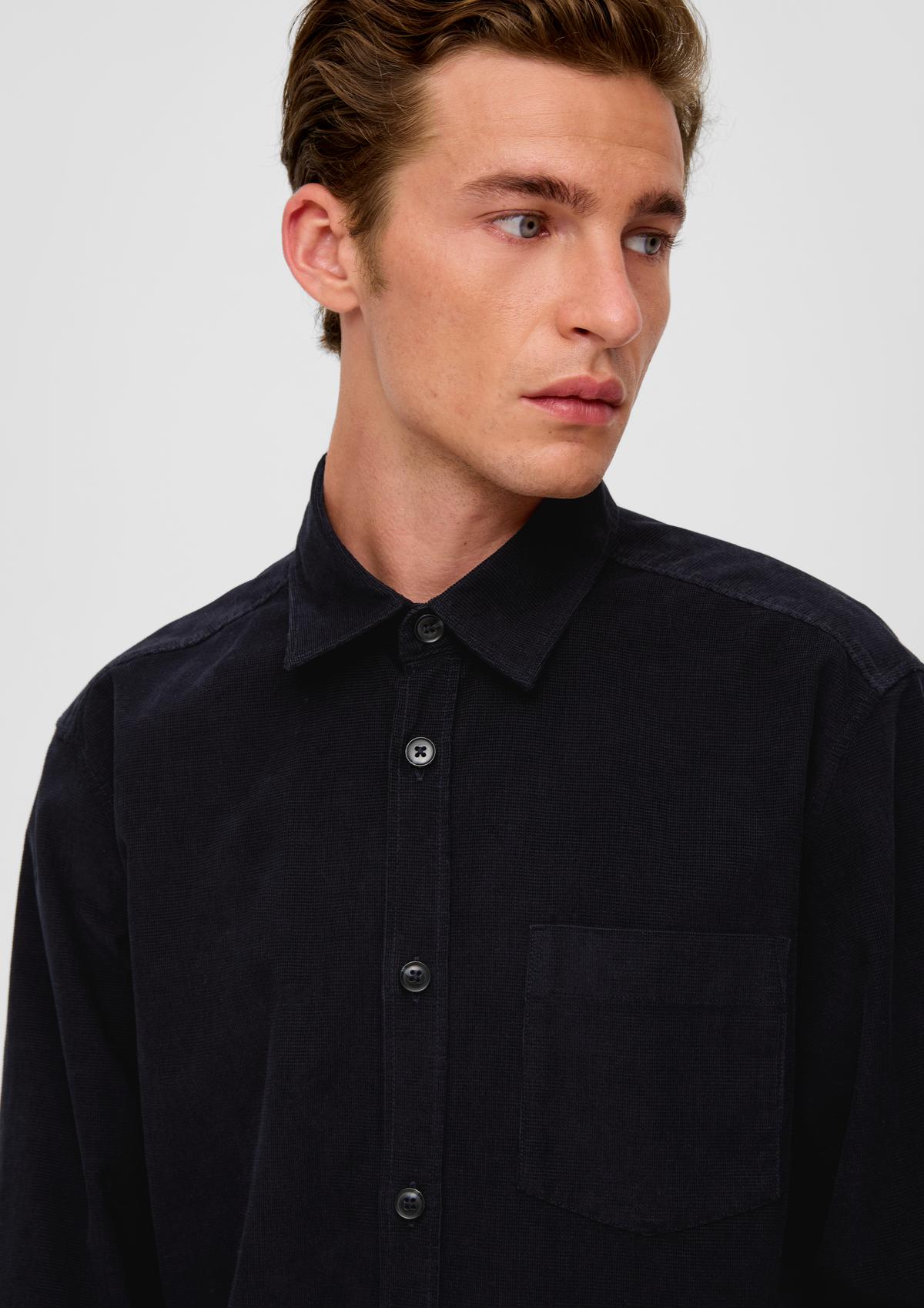 s.Oliver Regular fit: long sleeve shirt made of cotton