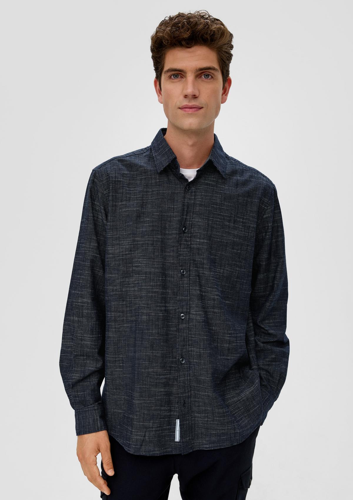 s.Oliver Regular: Hemd aus Baumwolle