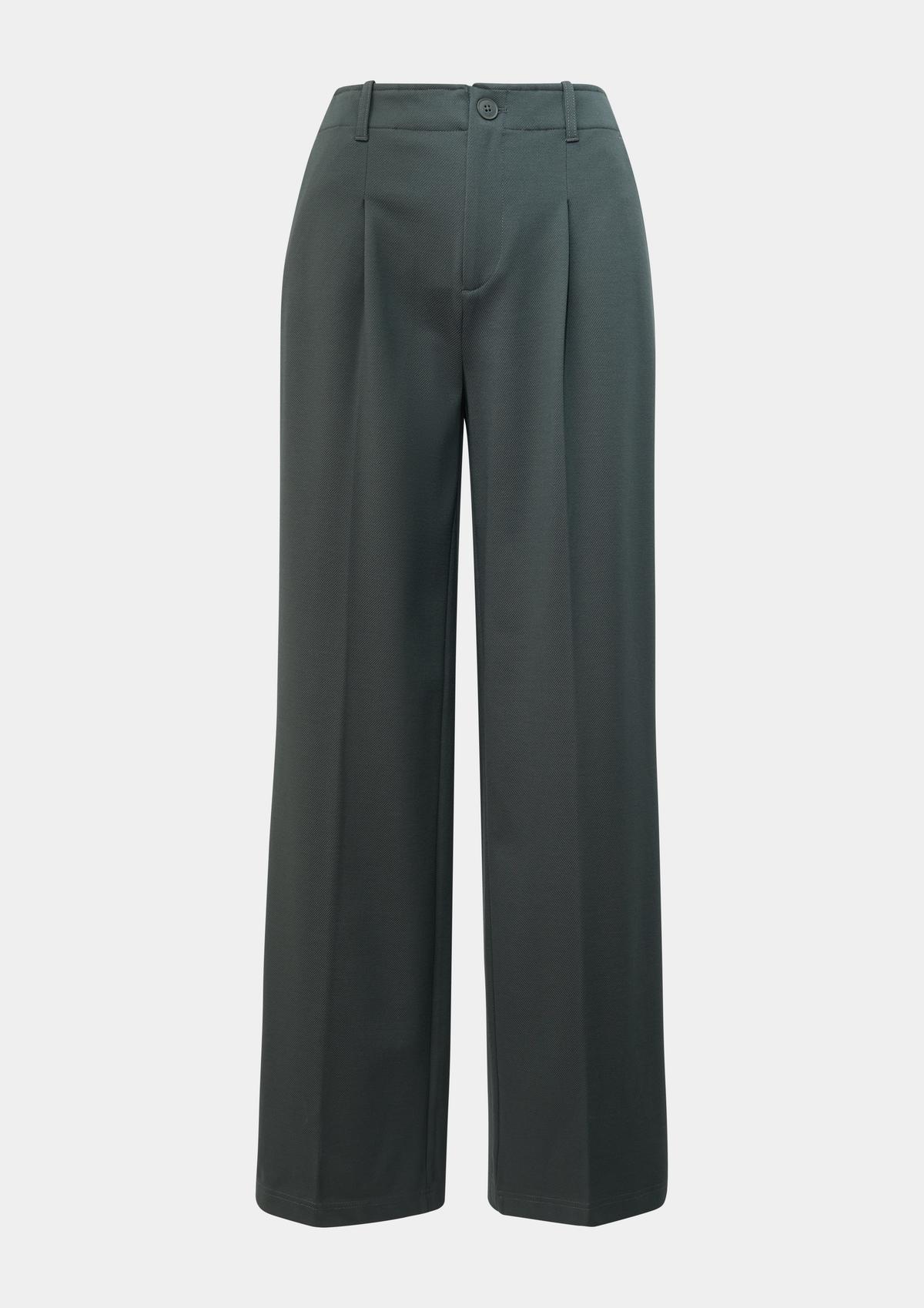 s.Oliver Regular fit: twill trousers with a wide leg