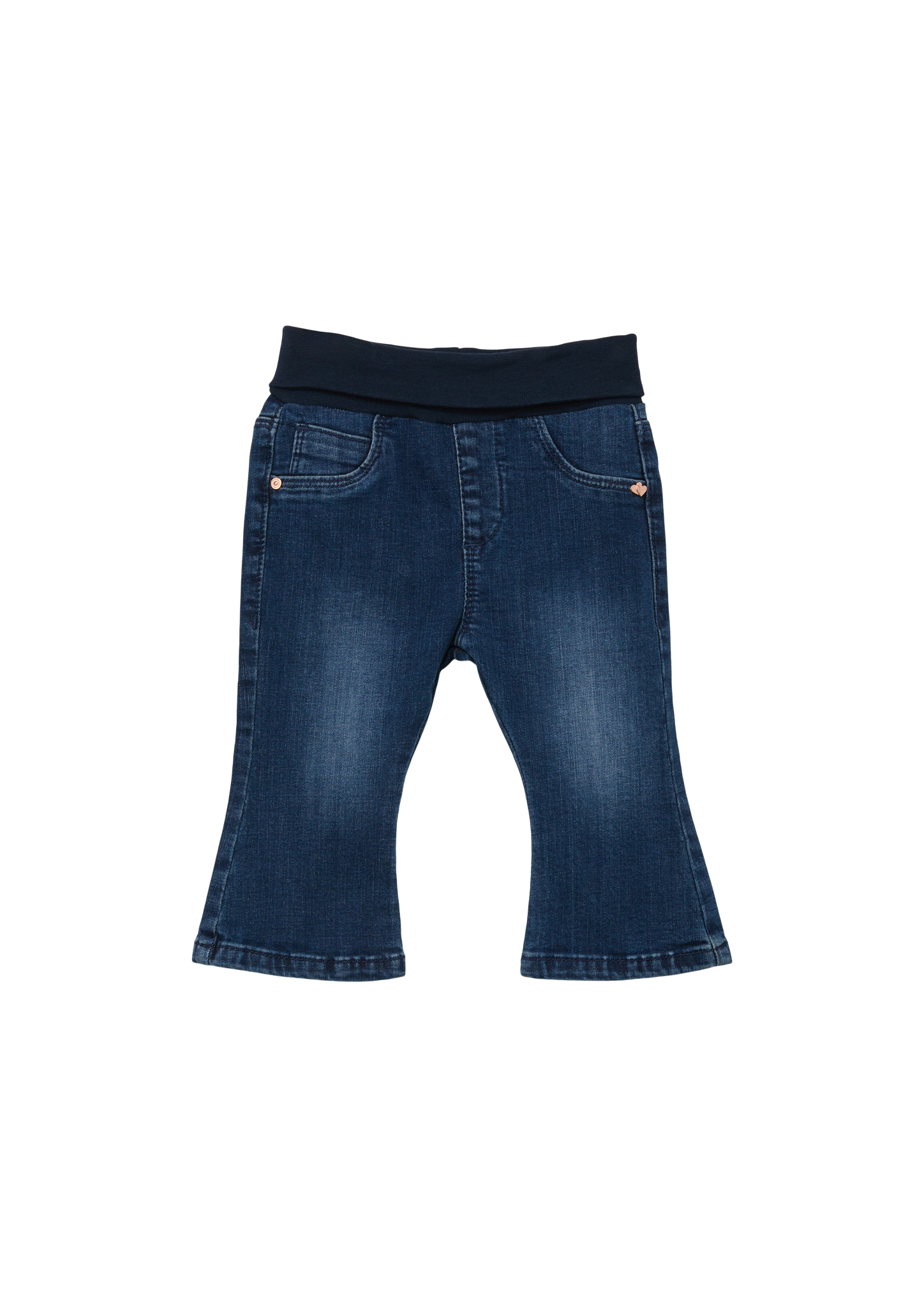 s.Oliver - Jeans / Regular Fit / Mid Rise / Flared Leg / Elastikbund, Babys, blau