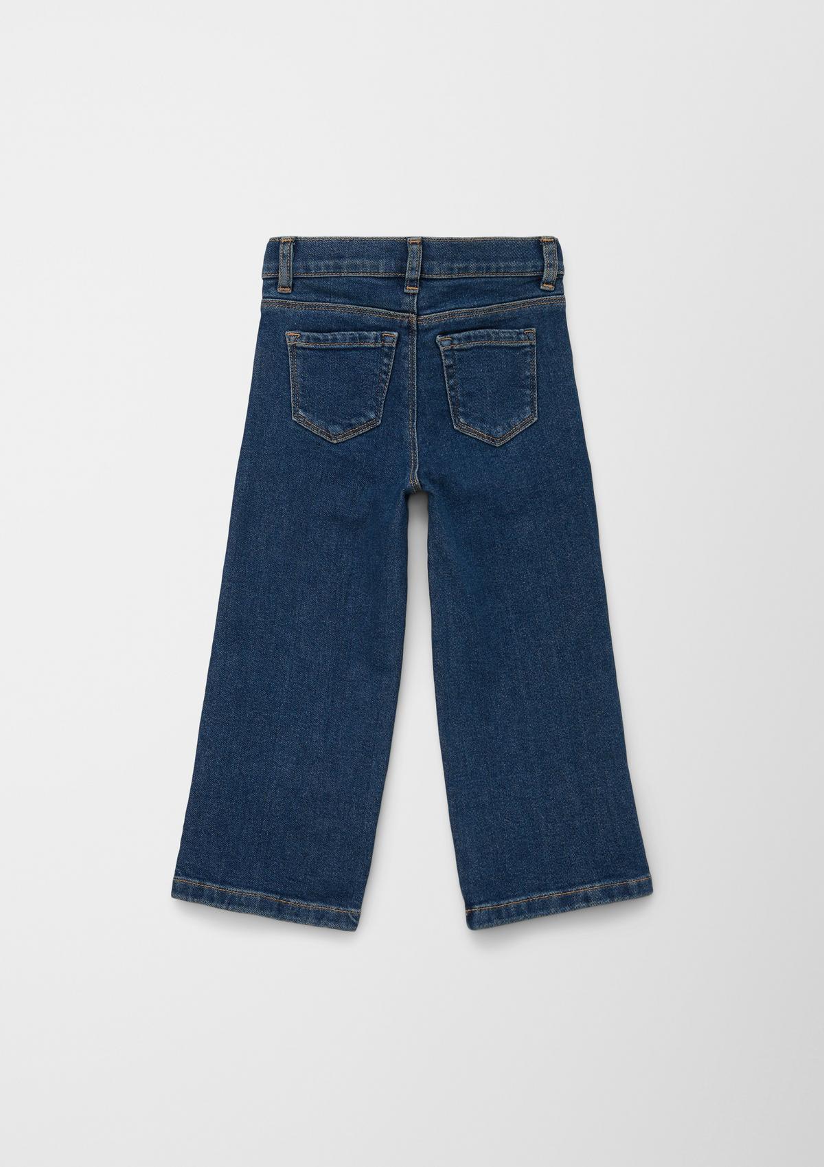 s.Oliver Jeans hlače / kroj Regular Fit/ Mid Rise / široke hlačnice / po širini nastavljive
