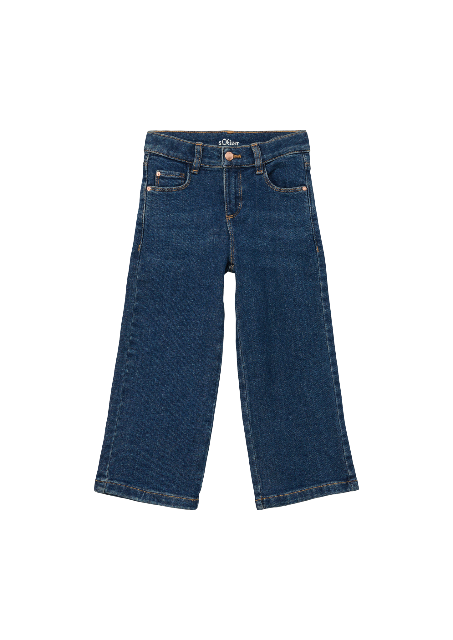 s.Oliver - Jeans / Regular Fit / Mid Rise / Wide Leg / Weitenregulierung, Kinder, blau