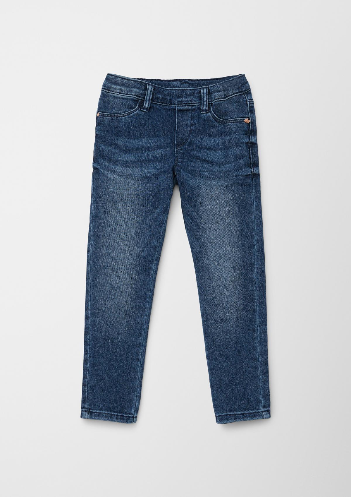 Jeans tregging / slim fit / mid rise / slim leg / elastische band