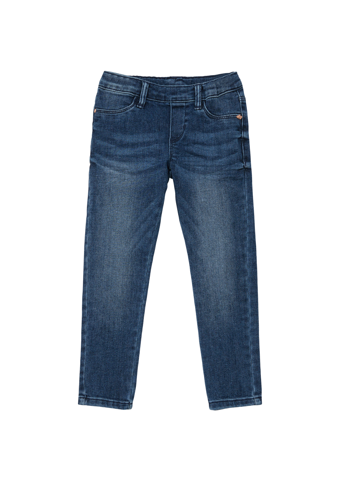 s.Oliver - Jeans Treggings / Slim Fit / Mid Rise / Slim Leg / Elastikbund, Kinder, blau