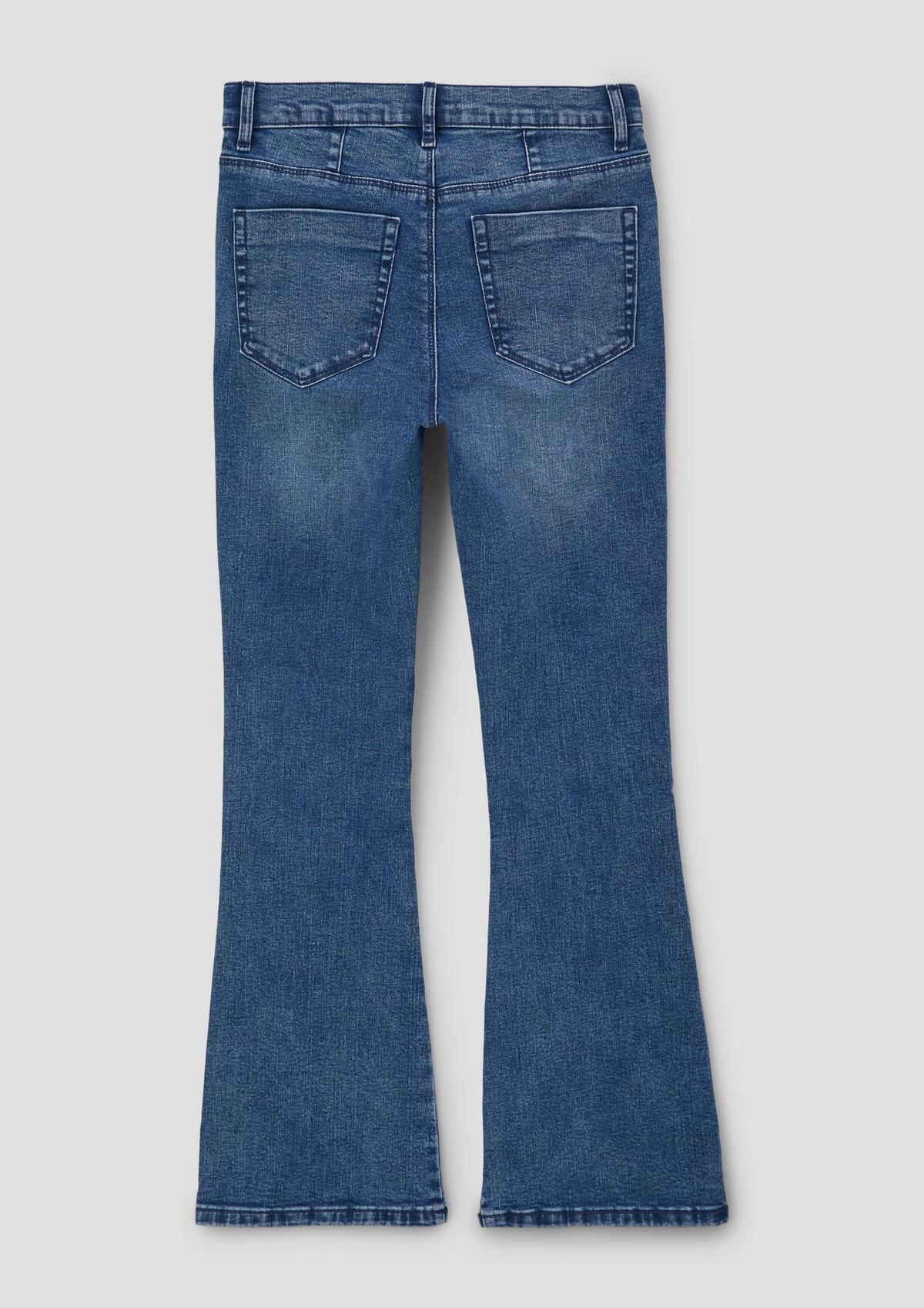 s.Oliver Jeans Beverly / relaxed fit / high rise / flared leg / in de wijdte verstelbaar