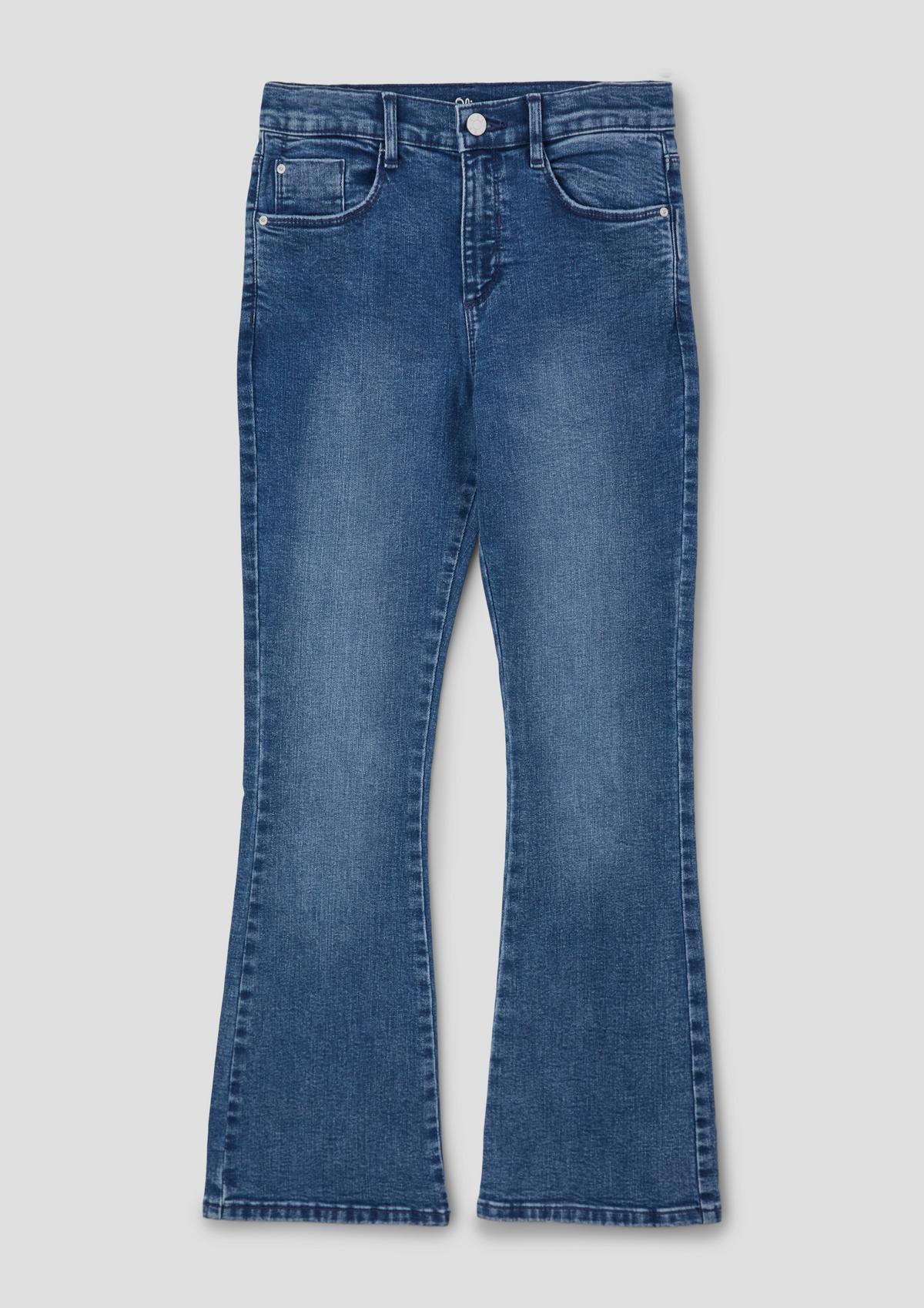s.Oliver Jeans Beverly / relaxed fit / high rise / flared leg / in de wijdte verstelbaar