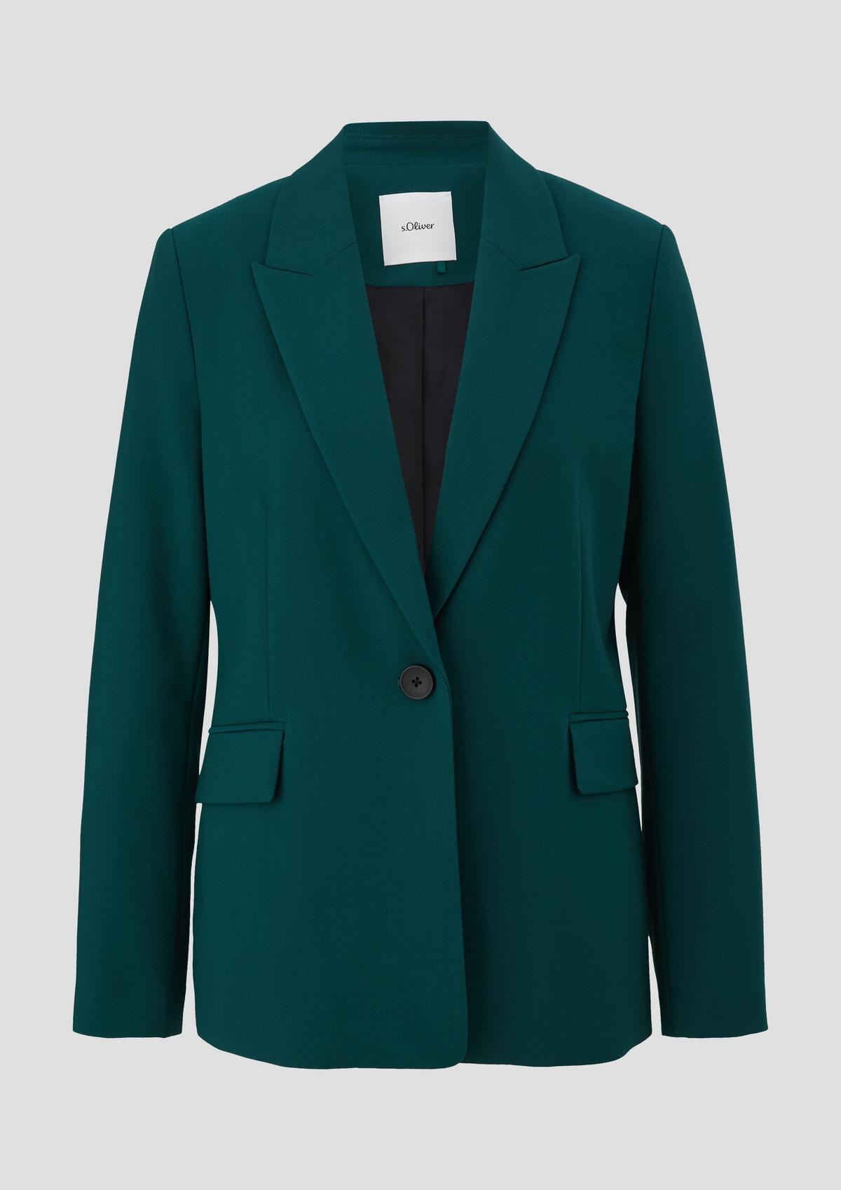 s.Oliver Fitted blazer in woven fabric