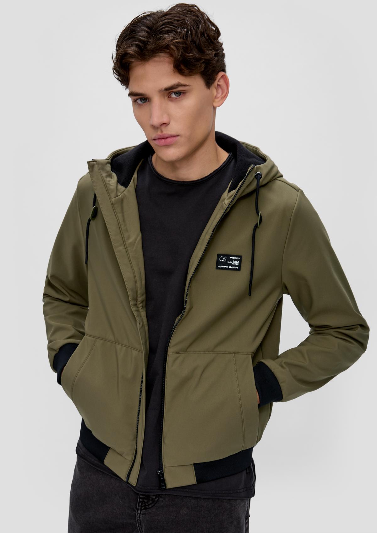 s.Oliver Softshell jacket with a hood