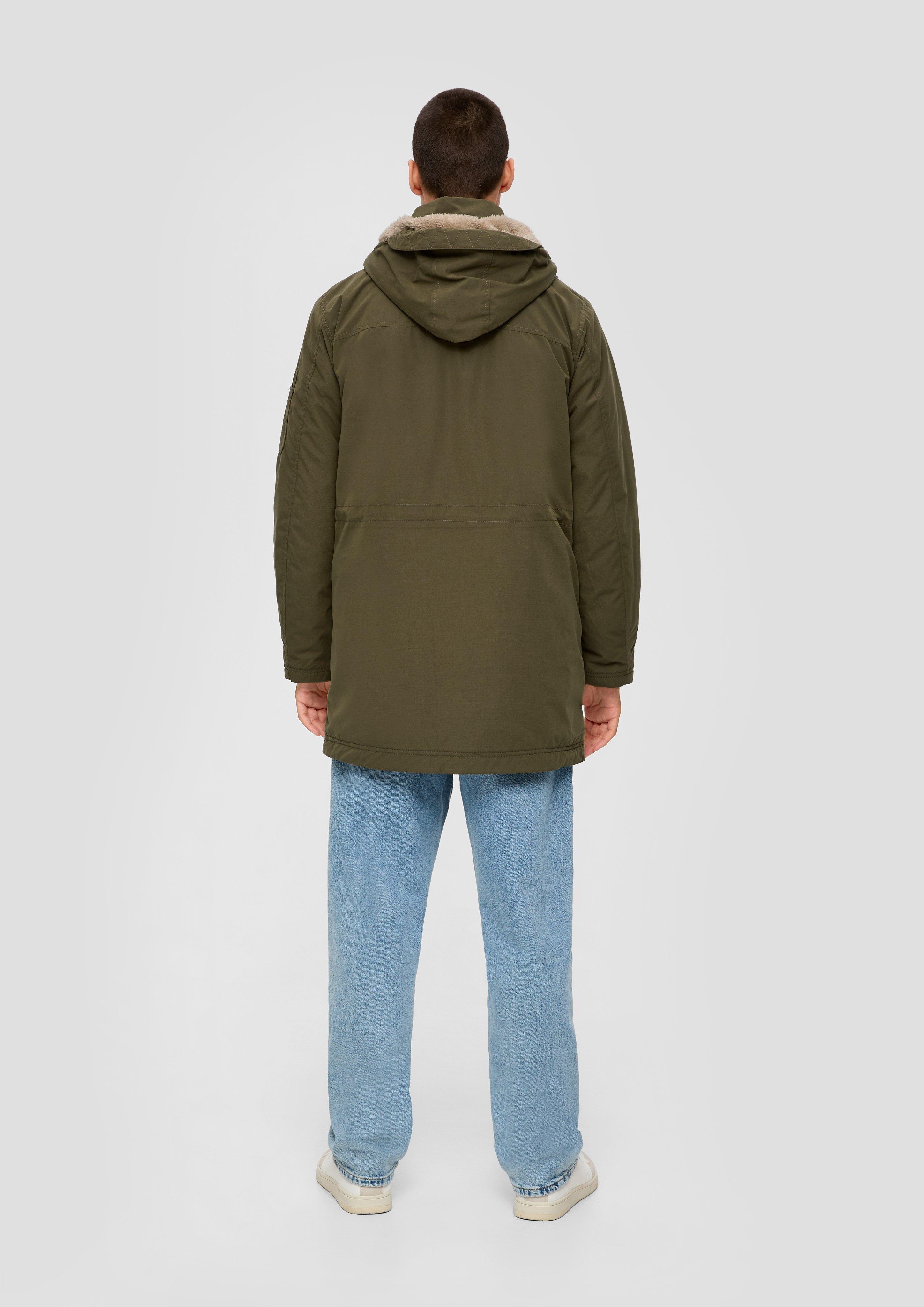 Jacket with plush lining - olive | s.Oliver Jacket with plush lining - olive | s.Oliver