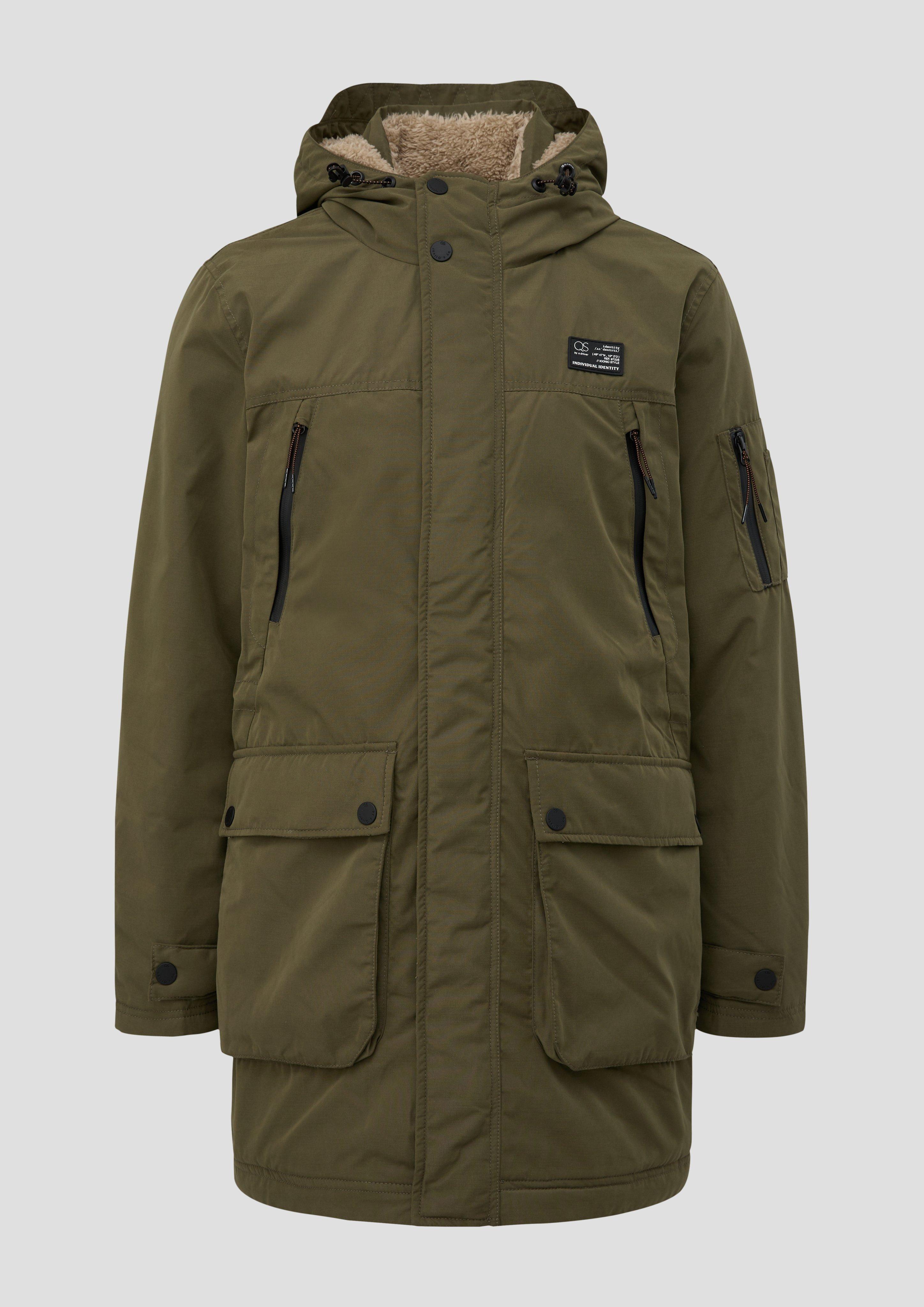 Jacket with plush lining - olive | s.Oliver Jacket with plush lining - olive | s.Oliver