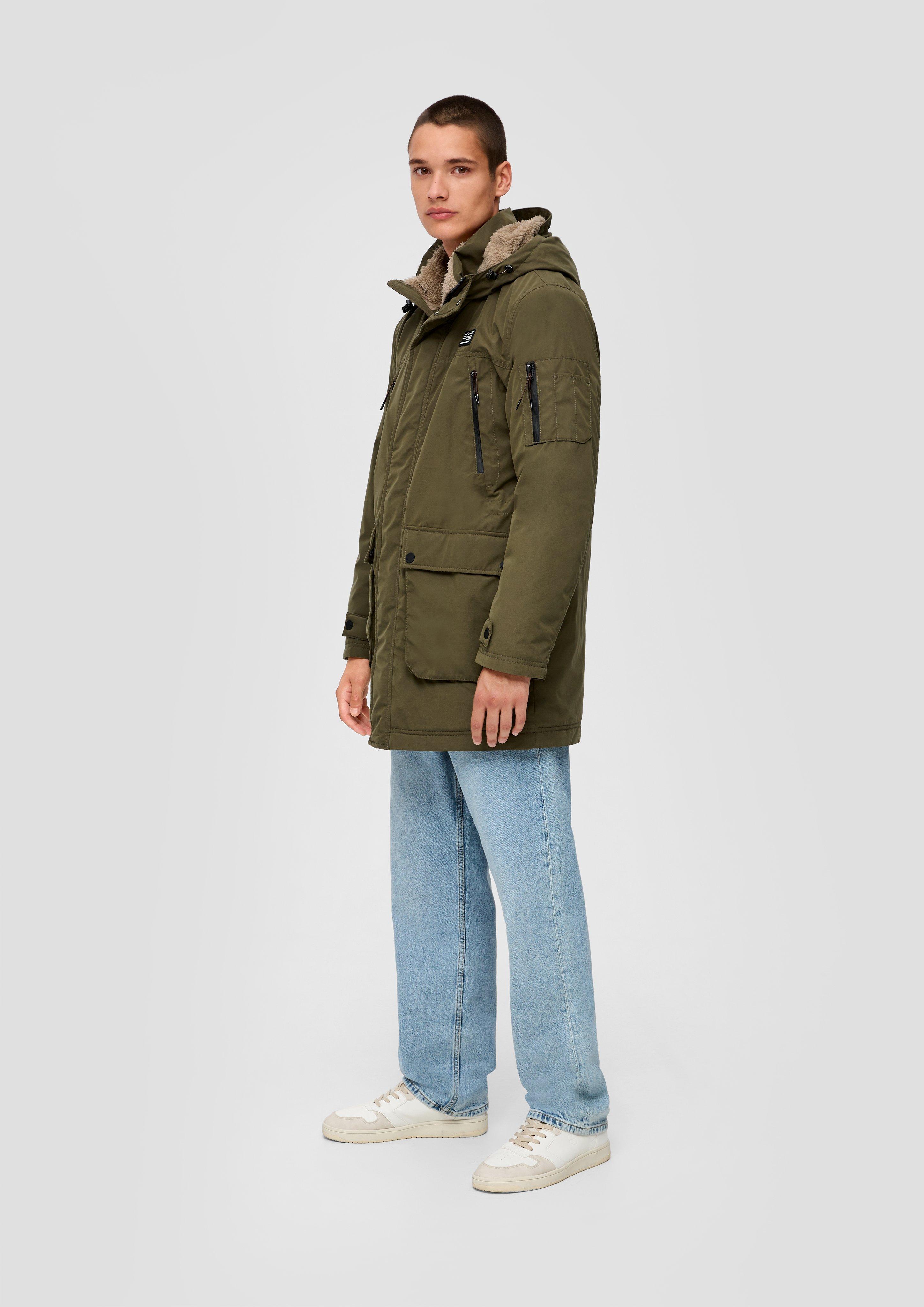 Jacket with plush lining - olive | s.Oliver Jacket with plush lining - olive | s.Oliver