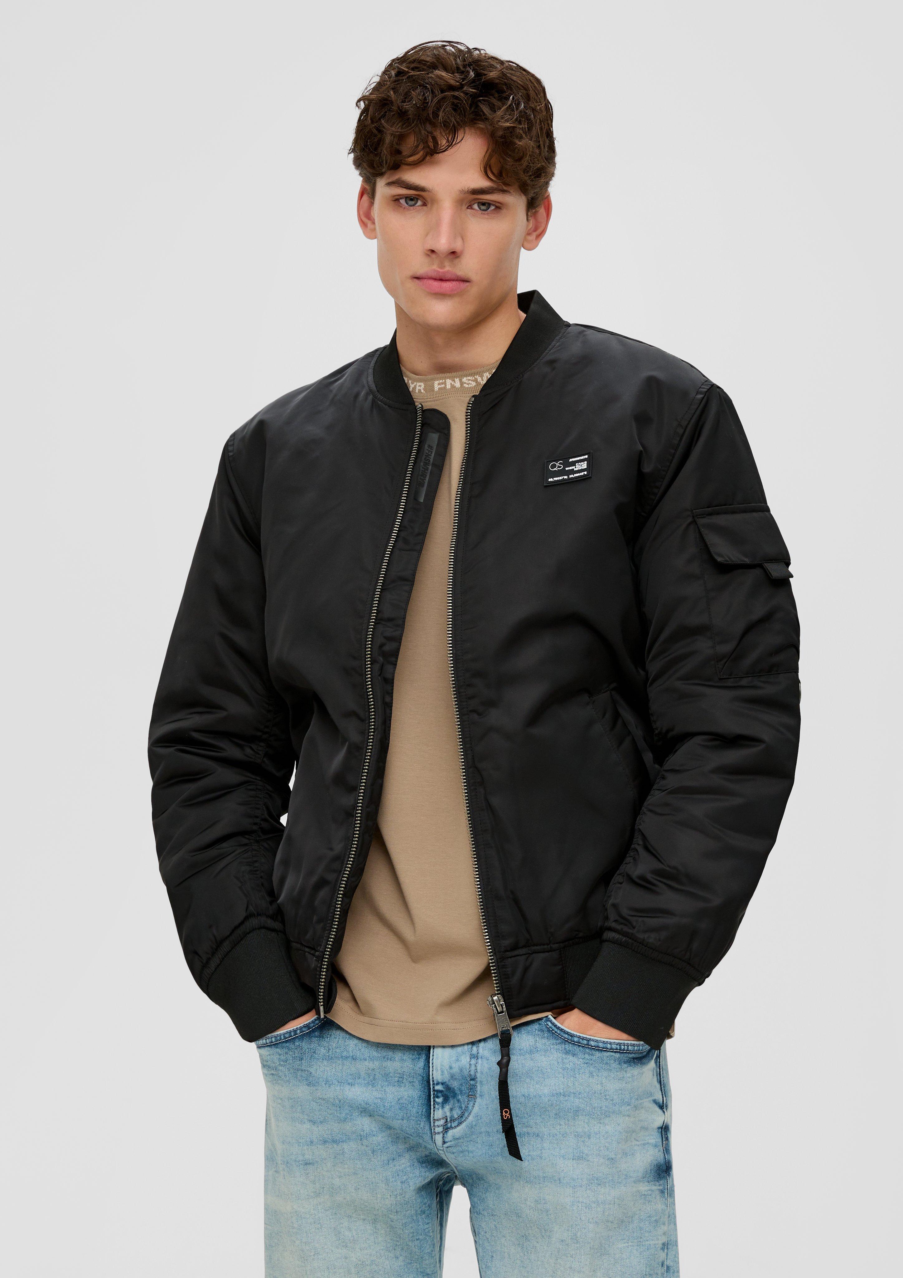 Stand collar bomber outlet jacket