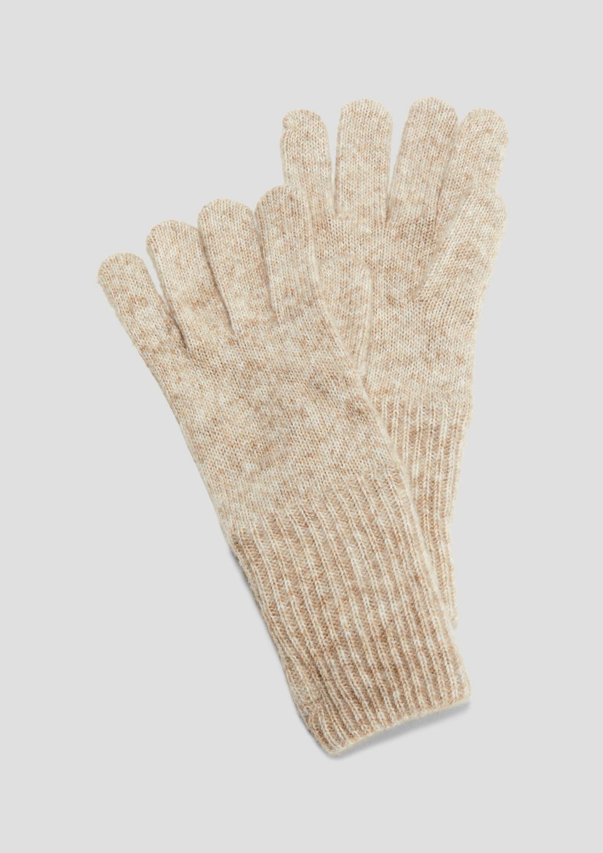 s.Oliver Pletené rukavice s prímesou vlny