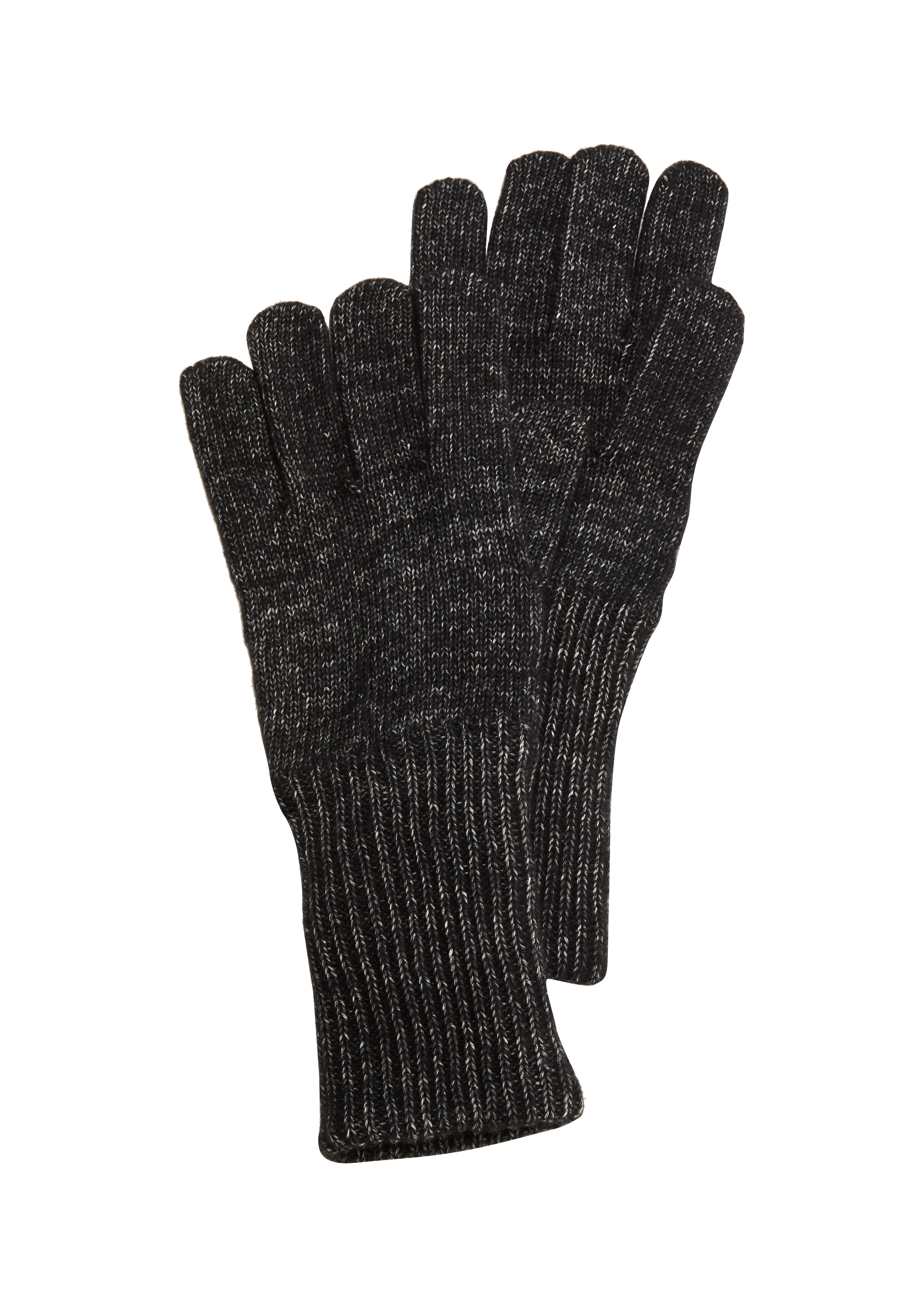 s.Oliver - Strickhandschuhe mit Wolle, Damen, schwarz