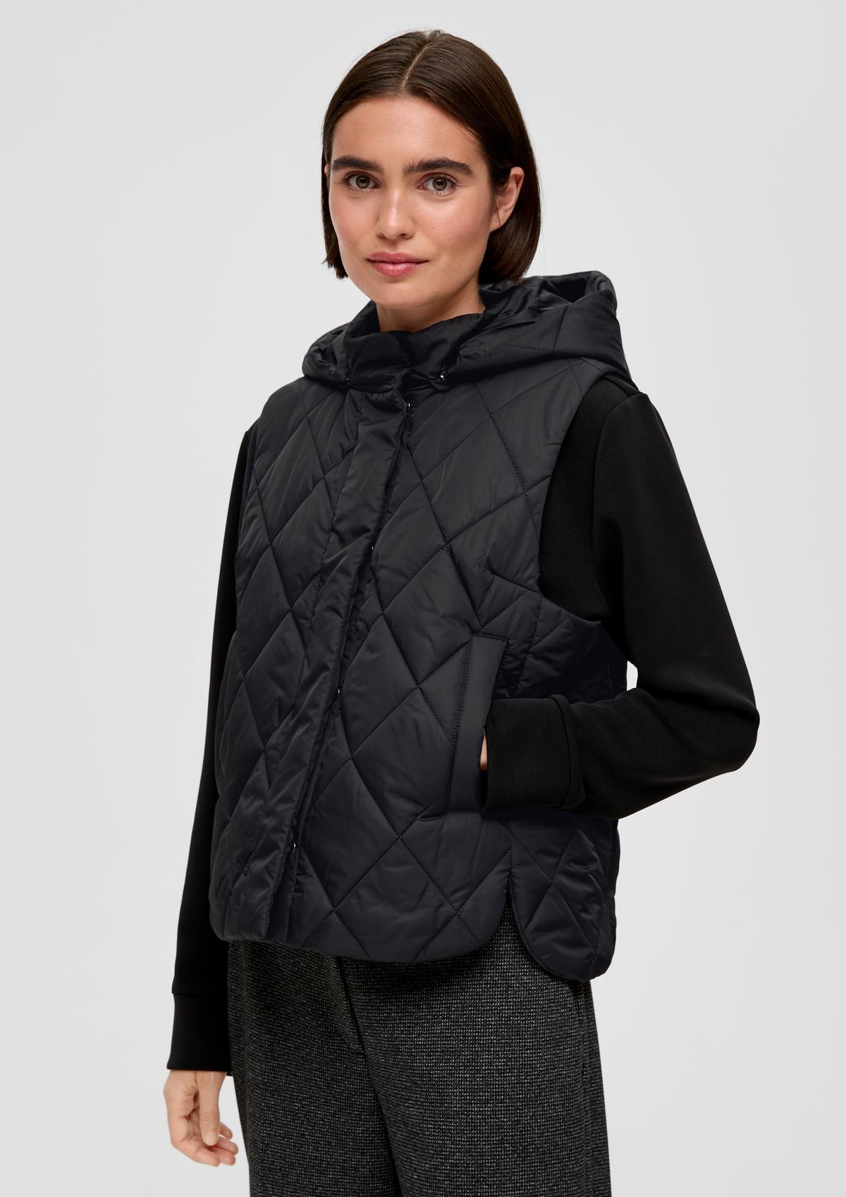 s.Oliver Quilted body warmer with detachable hood
