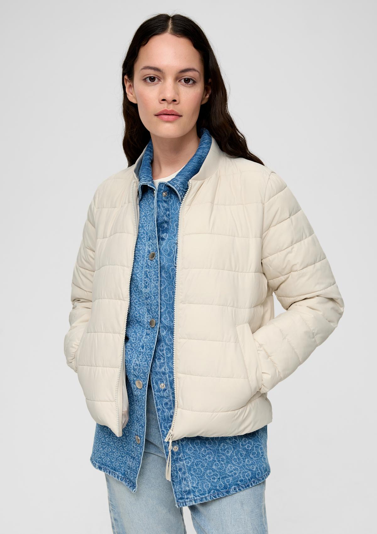Quilted bomber jacket with light padding