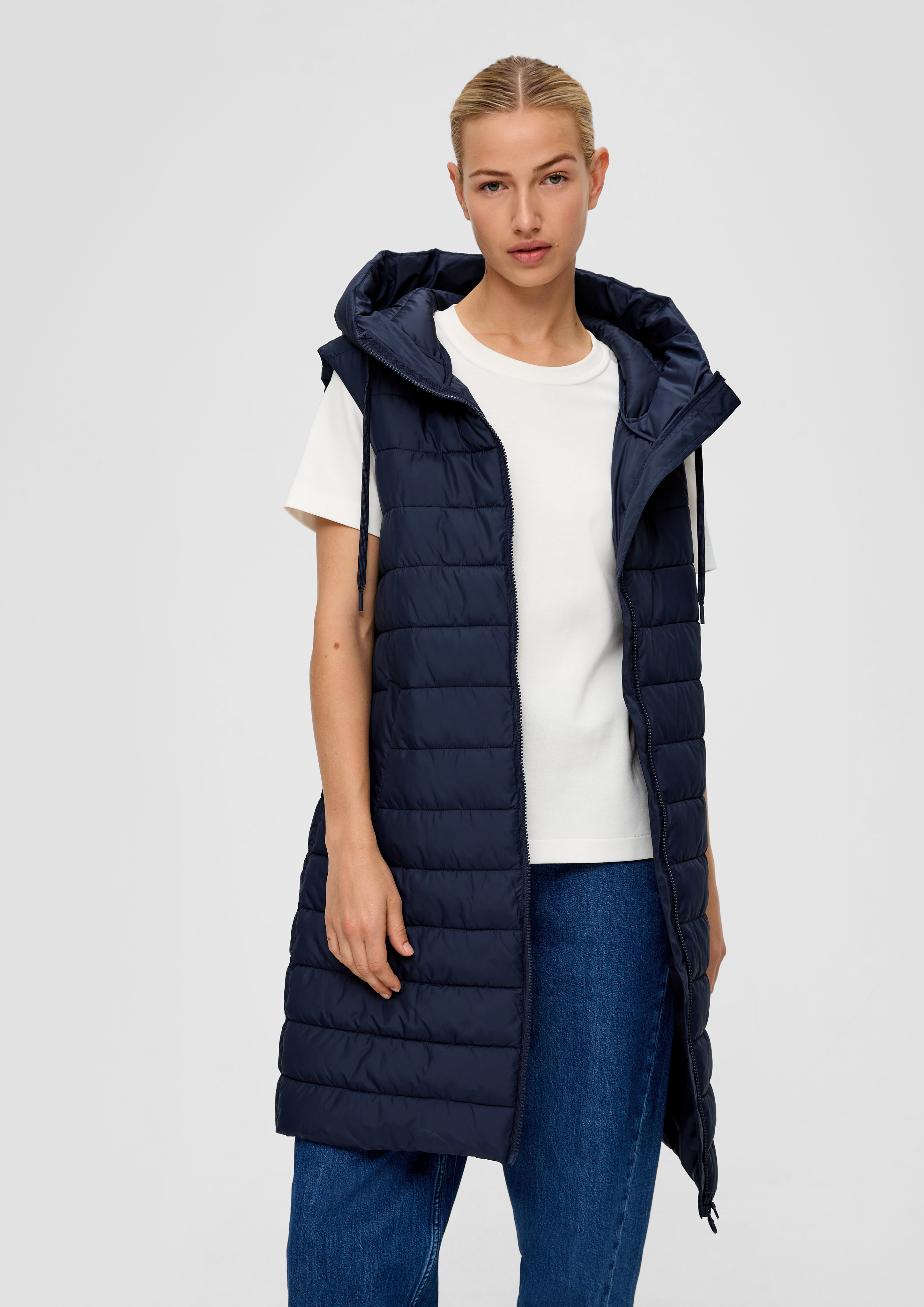 Steppweste Damen Tchibo Steppweste Lang Kapuze Damen Steppweste