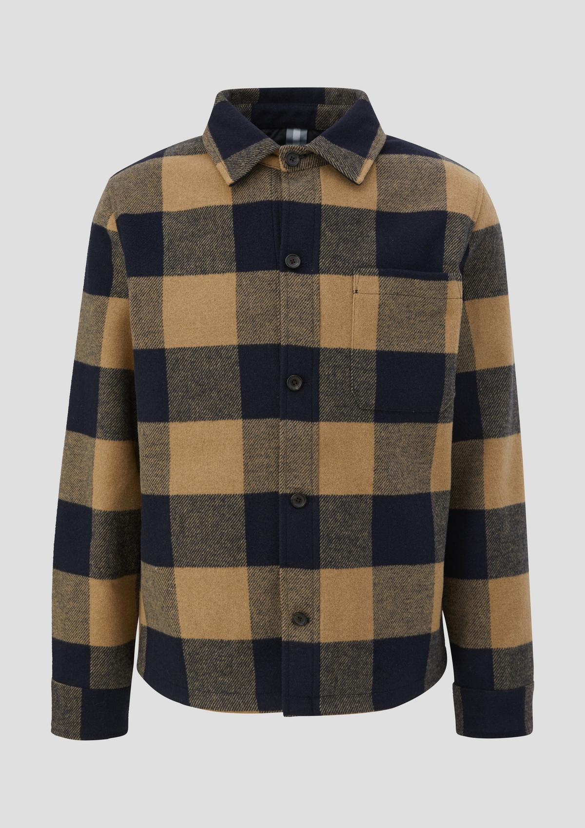 s.Oliver Shirt jacket with a twill texture