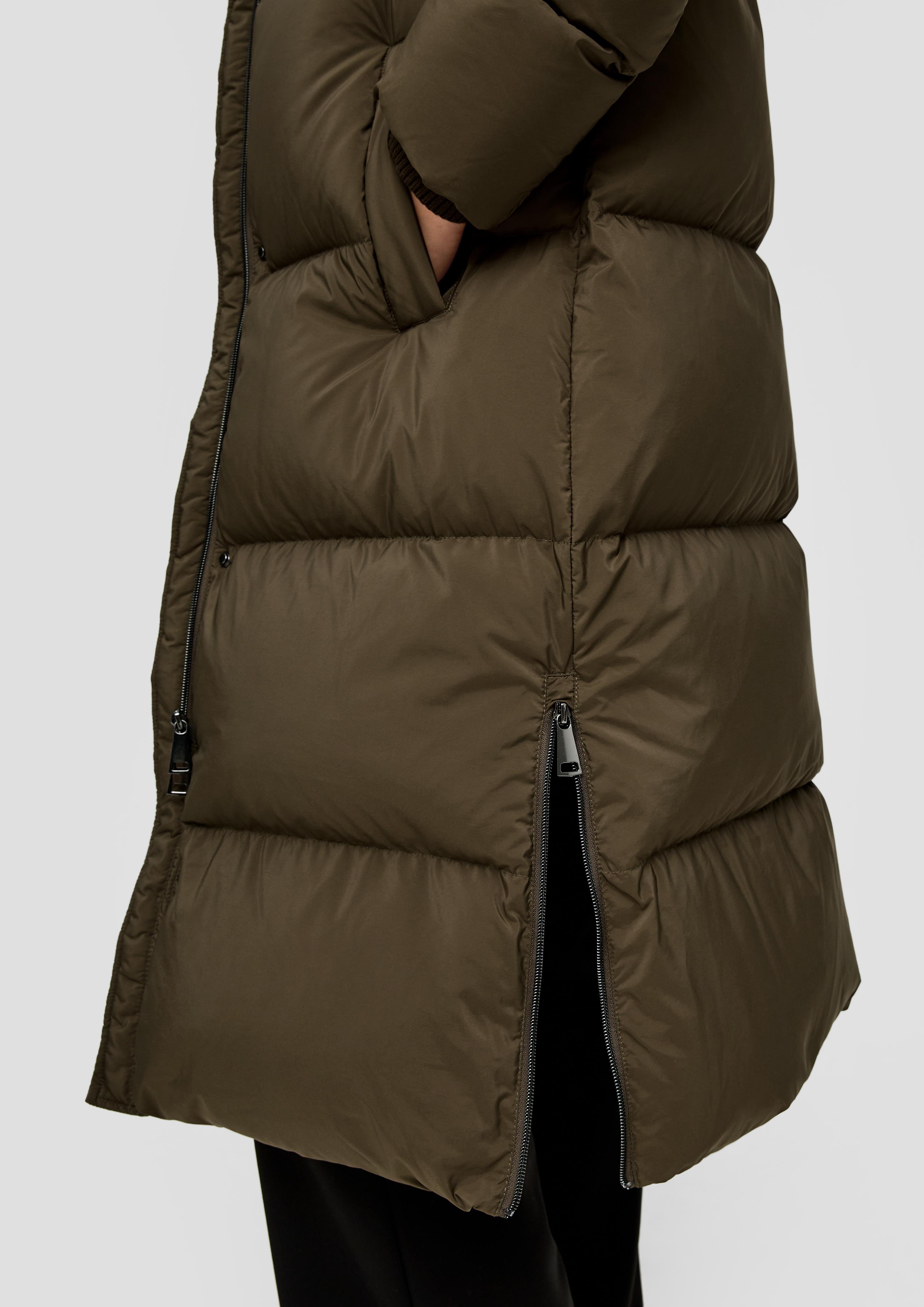 Down coat with quilting - olive | s.Oliver Down coat with quilting - olive | s.Oliver