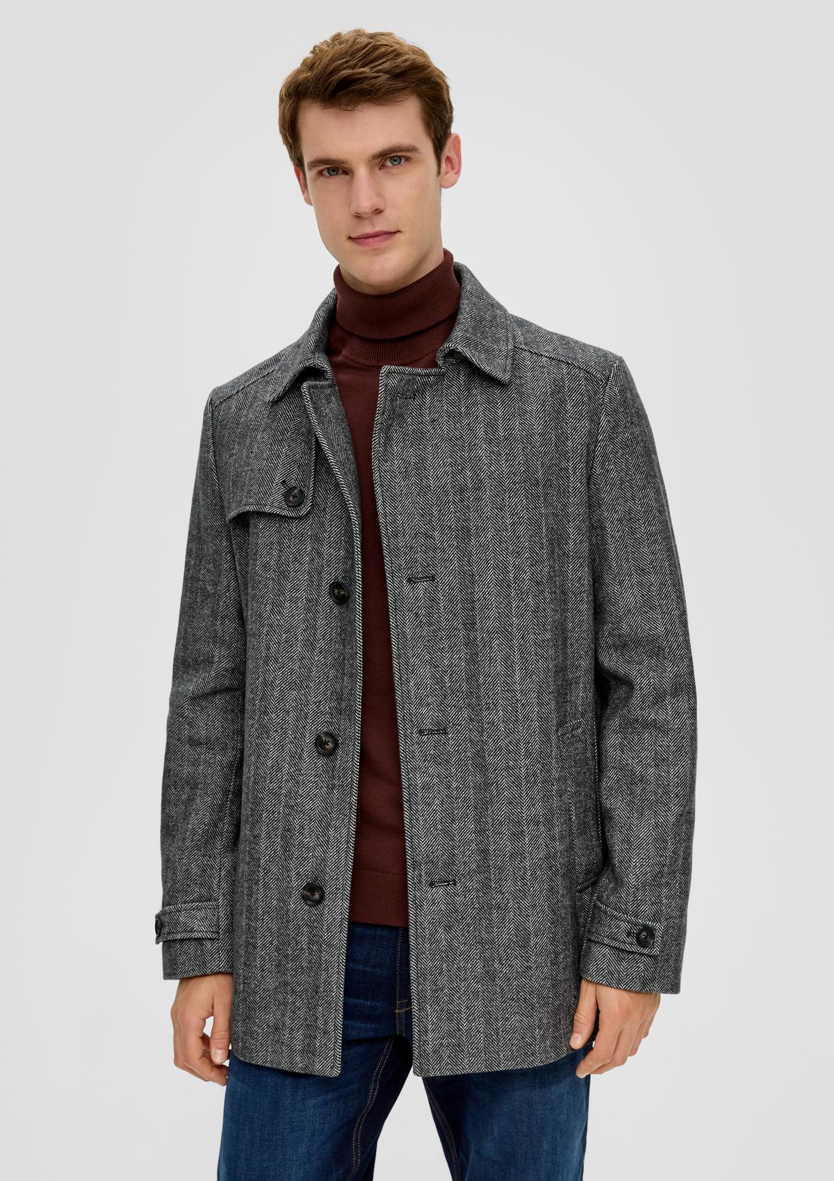 s.Oliver Lined coat in a wool blend