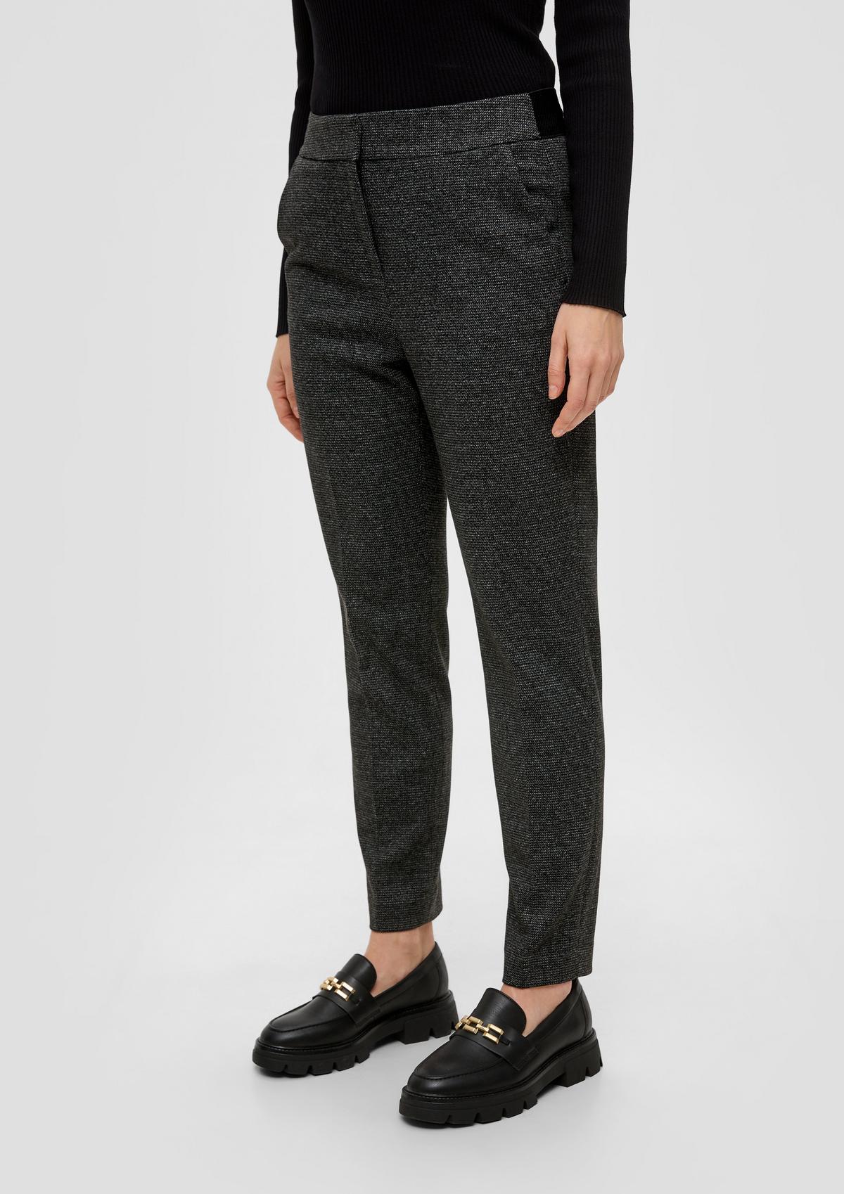 s.Oliver Slim fit: Trousers with a hook clasp