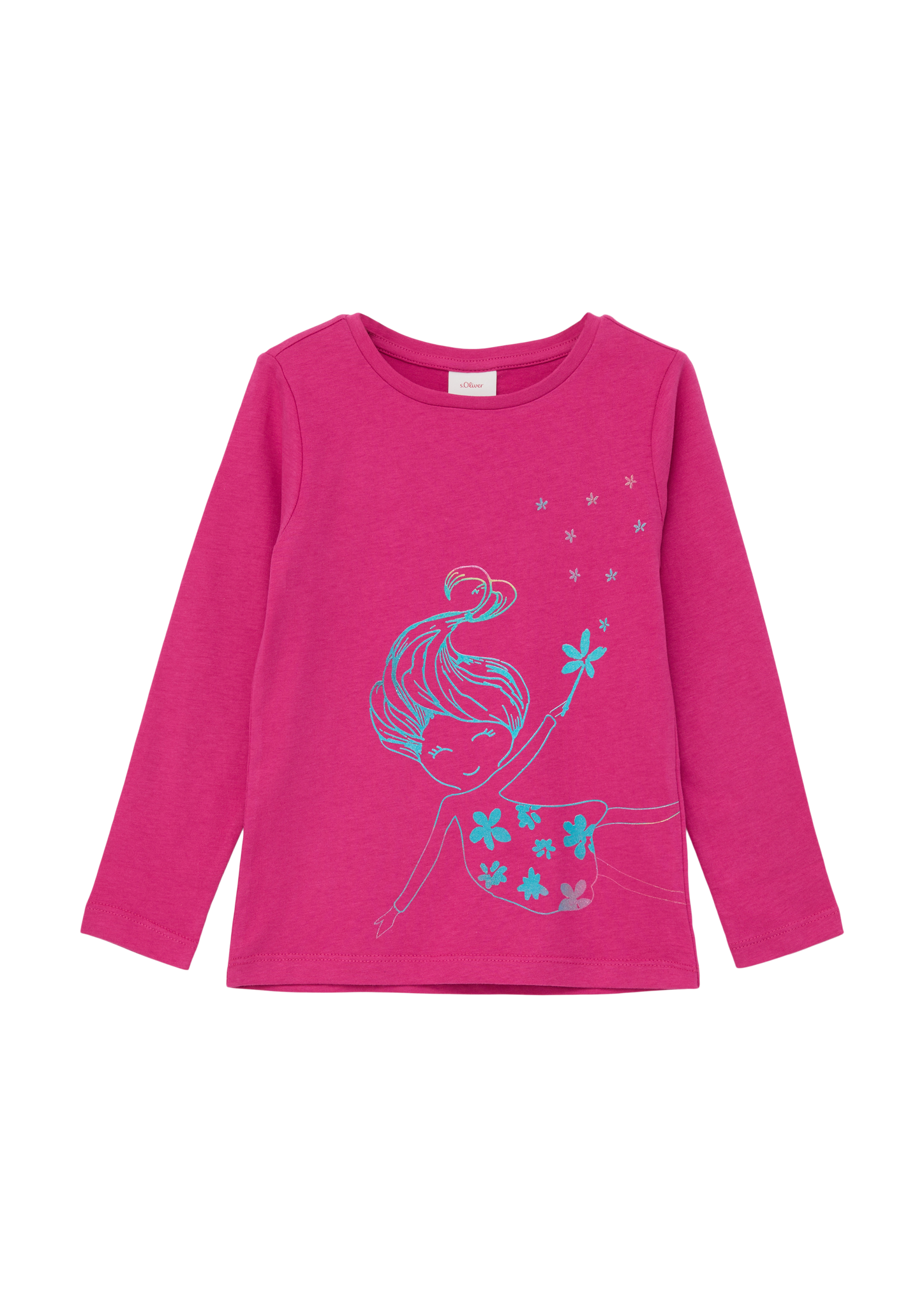 s.Oliver - Longsleeve im Slim Fit, Kinder, Rosa