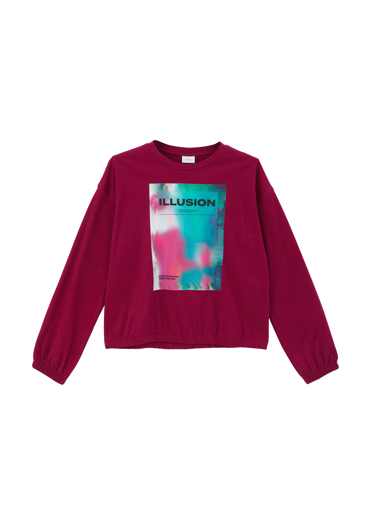 s.Oliver - Longsleeve mit elastischem Bund, Mädchen, Rosa