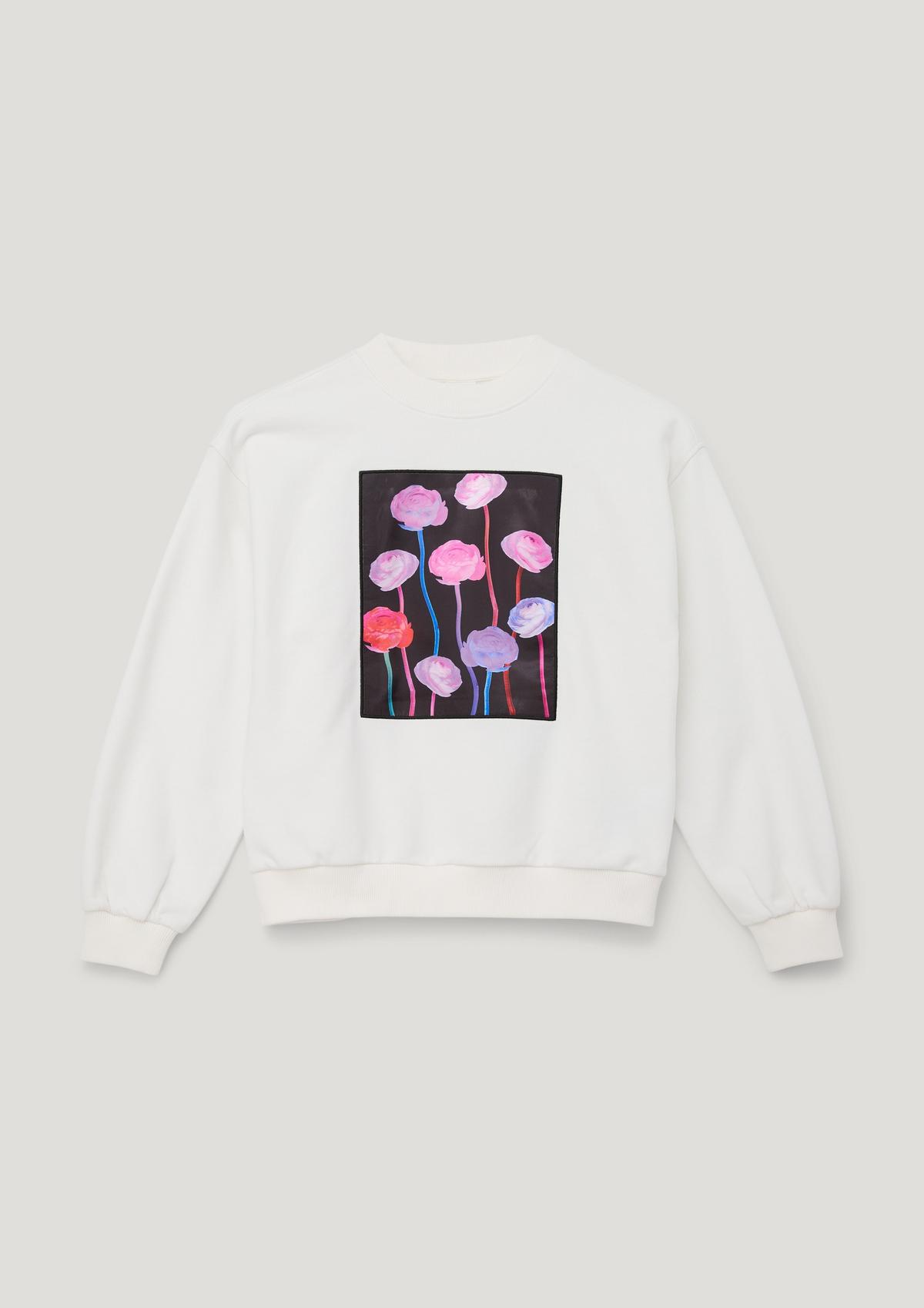 s.Oliver Sweatshirt with a shiny appliqué