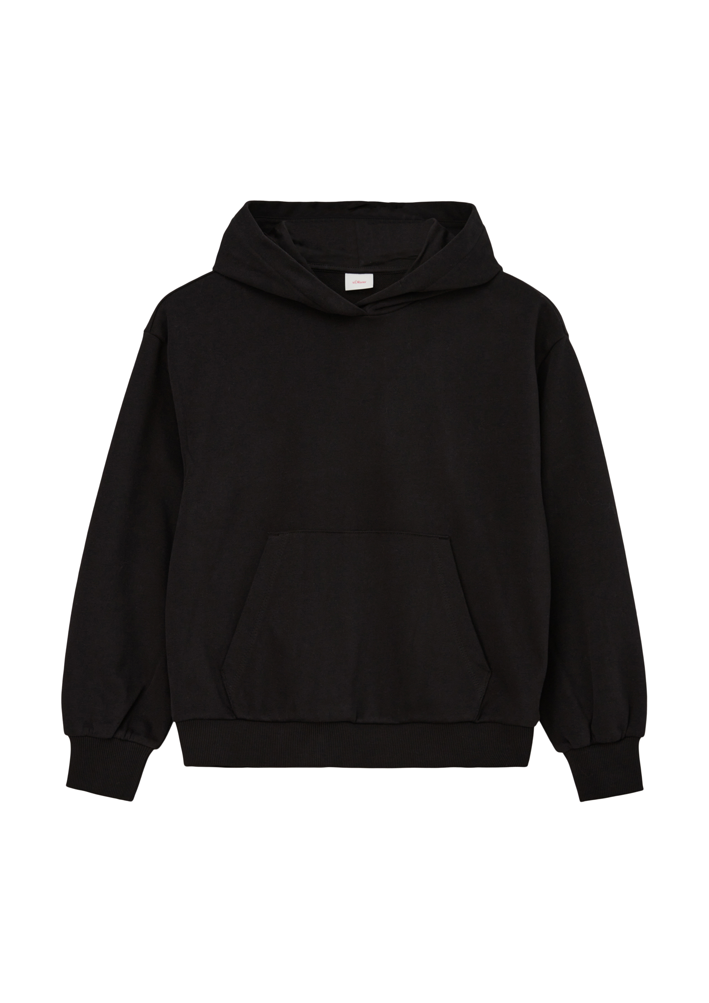 s.Oliver - Kapuzensweater mit Rückenprint, Mädchen, schwarz