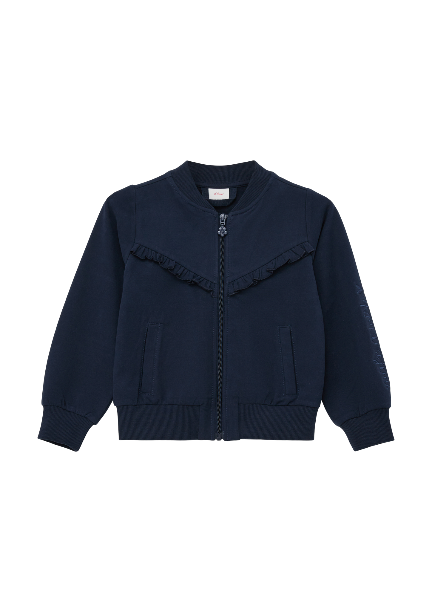 s.Oliver - Sweatjacke im Loose Fit, Kinder, blau