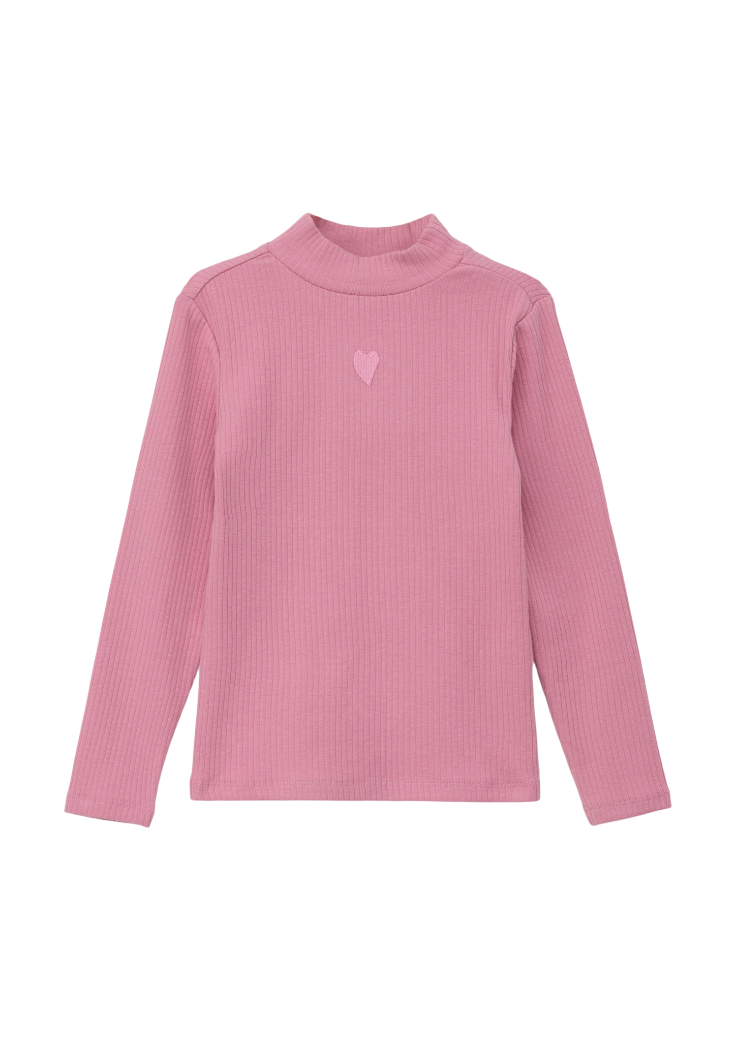 s.Oliver - Longsleeve aus Rippware, Kinder, Rosa