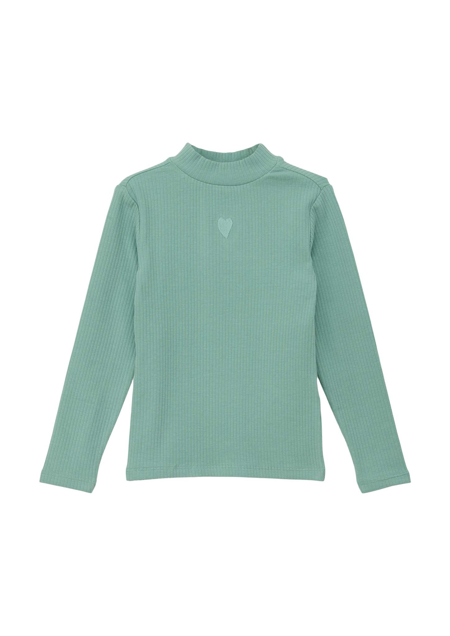 Thumbnail - s.Oliver - Longsleeve aus Rippware, Kinder, grün