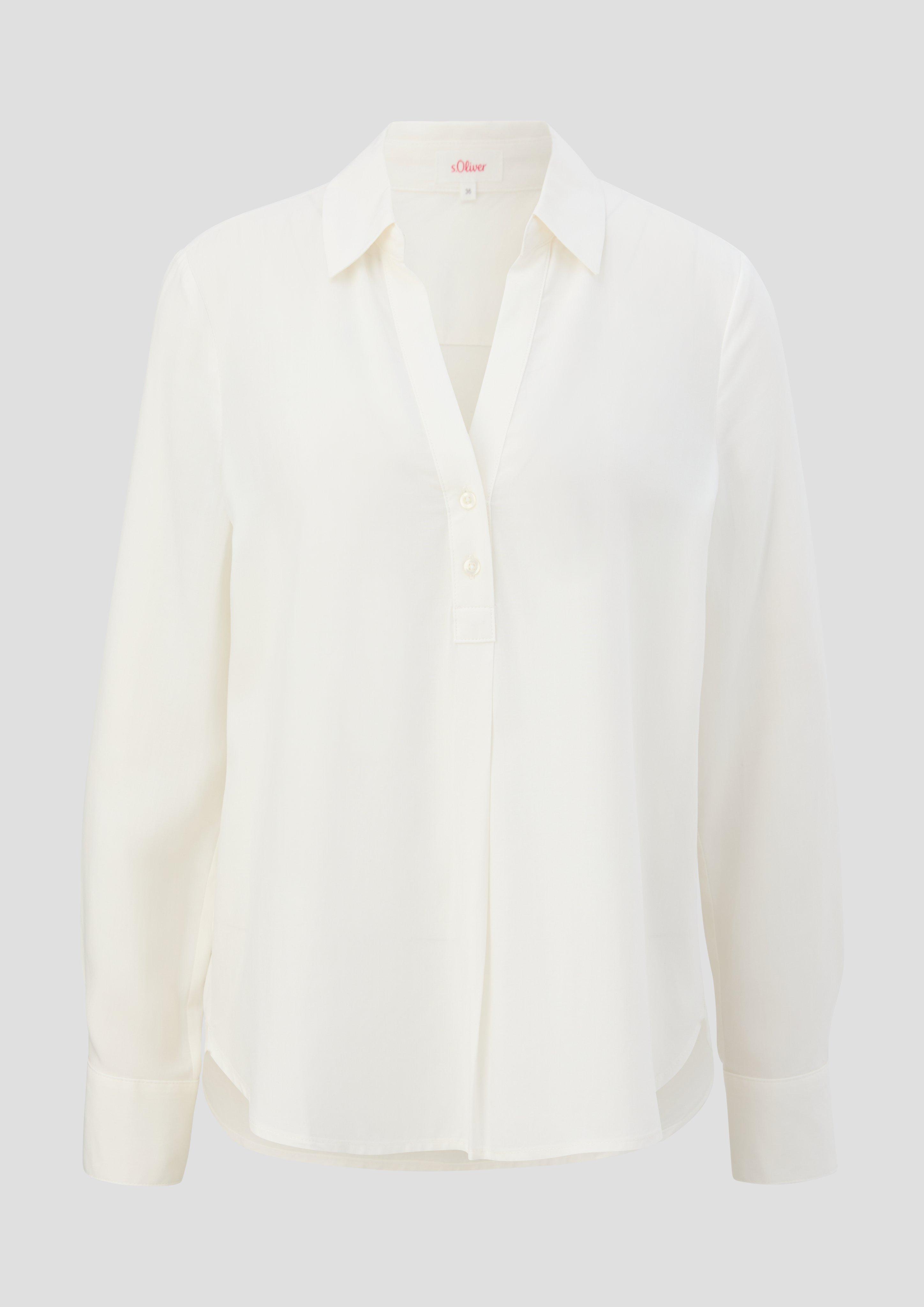 s.Oliver - Fließende Viskosebluse, Damen, creme