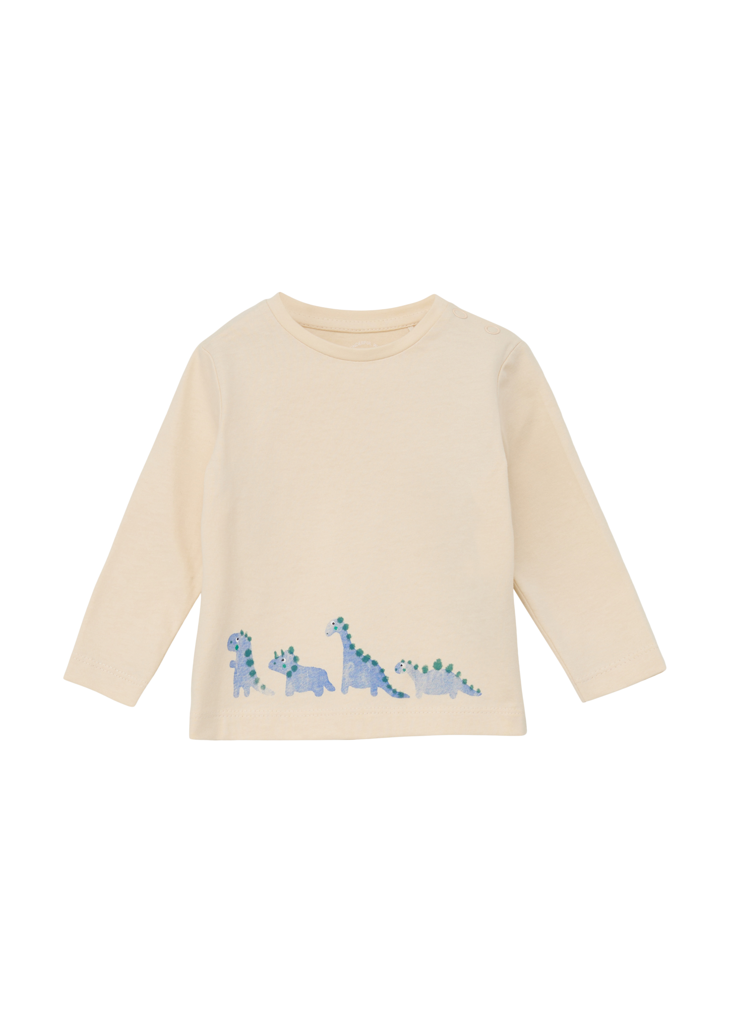 s.Oliver - Baumwollshirt mit Dino-Print, Babys, Beige