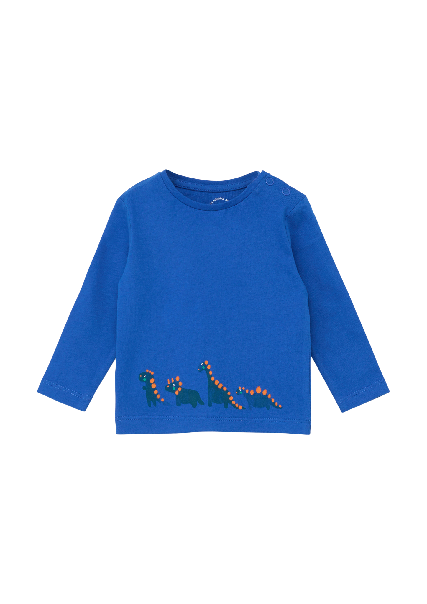 s.Oliver - Baumwollshirt mit Dino-Print, Babys, blau