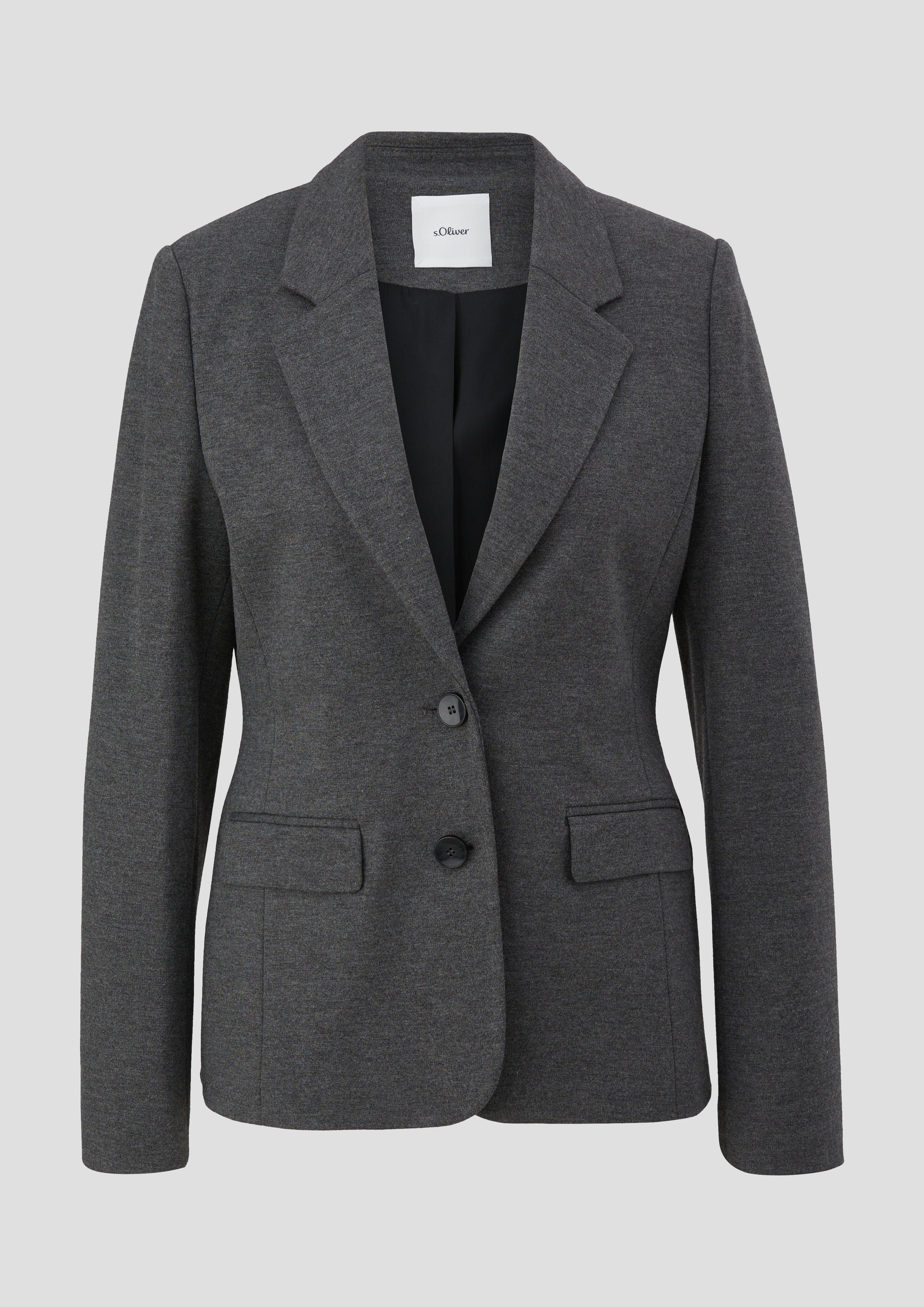 s.Oliver - Blazer aus Viskosemix, Damen, grau