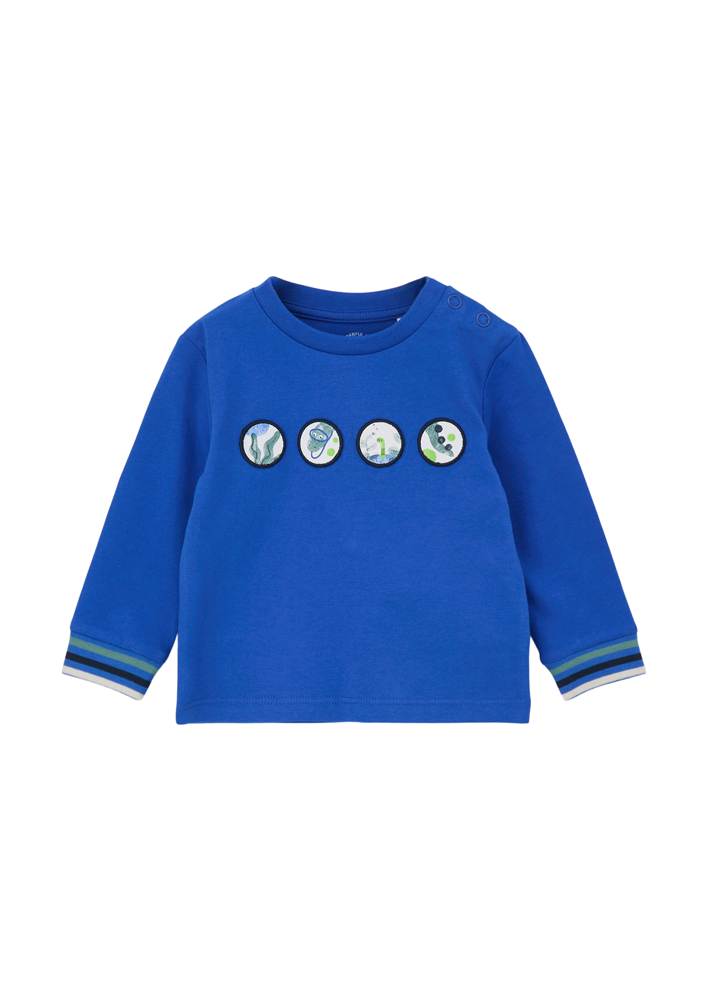 s.Oliver - Longsleeve mit Dino-Applikation, Babys, blau