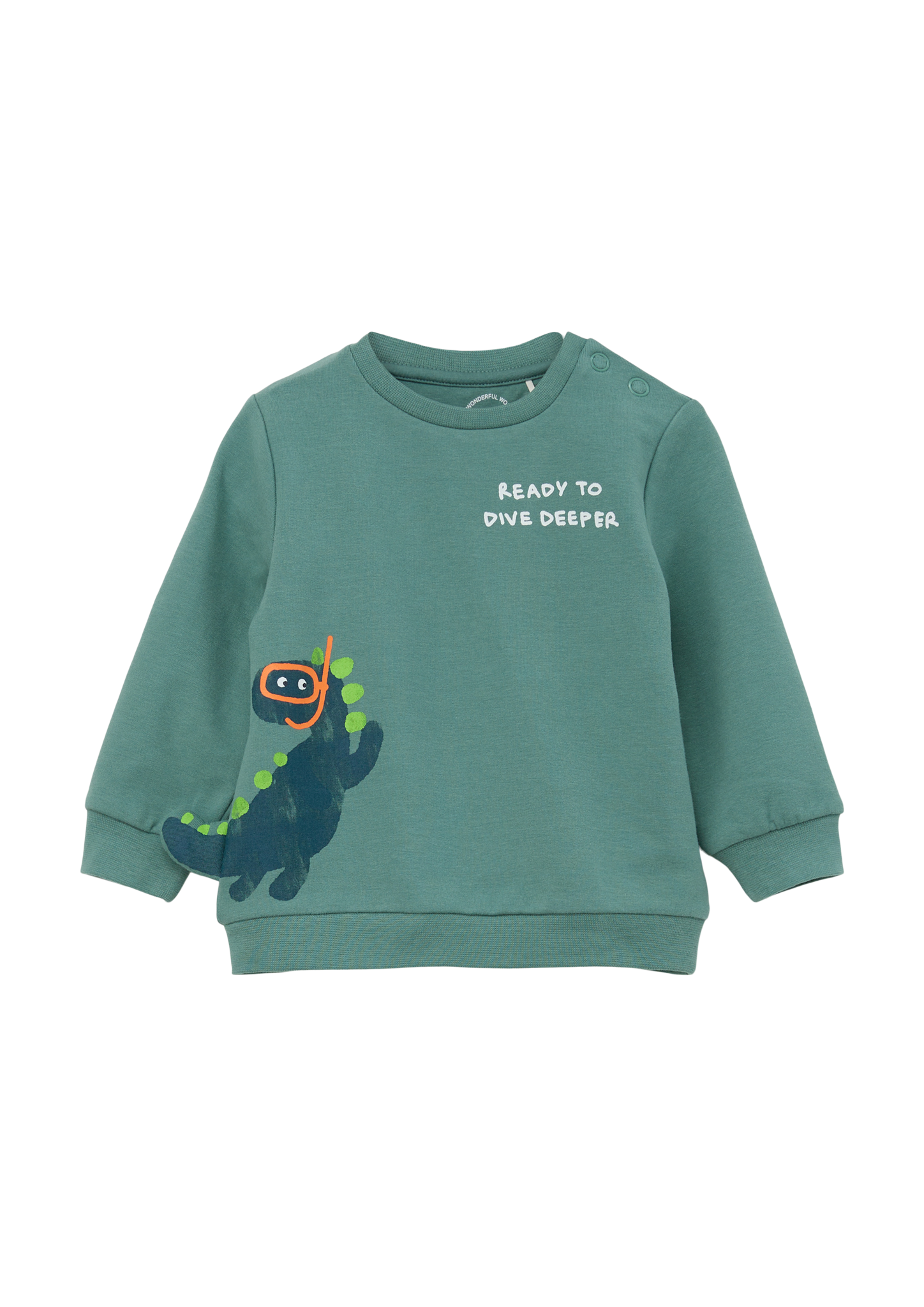 s.Oliver - Sweatshirt mit Dino-Artwork, Babys, Blau