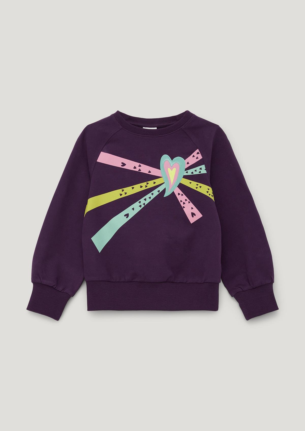 s.Oliver Sweatshirt with a shiny front print