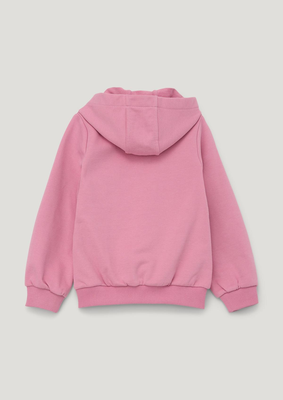 Sweatshirt mit kleiner Stickerei - rosa | Sweatshirts