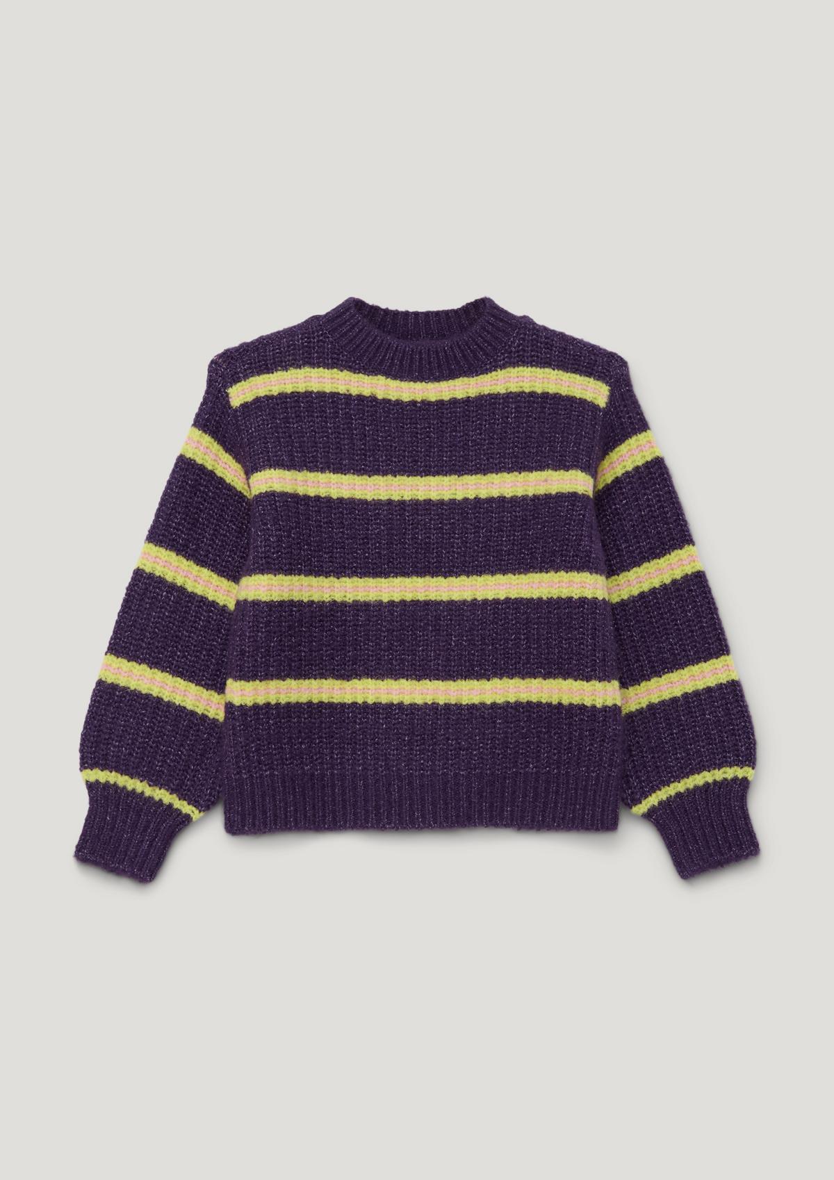 s.Oliver Knitted jumper with a stripe pattern