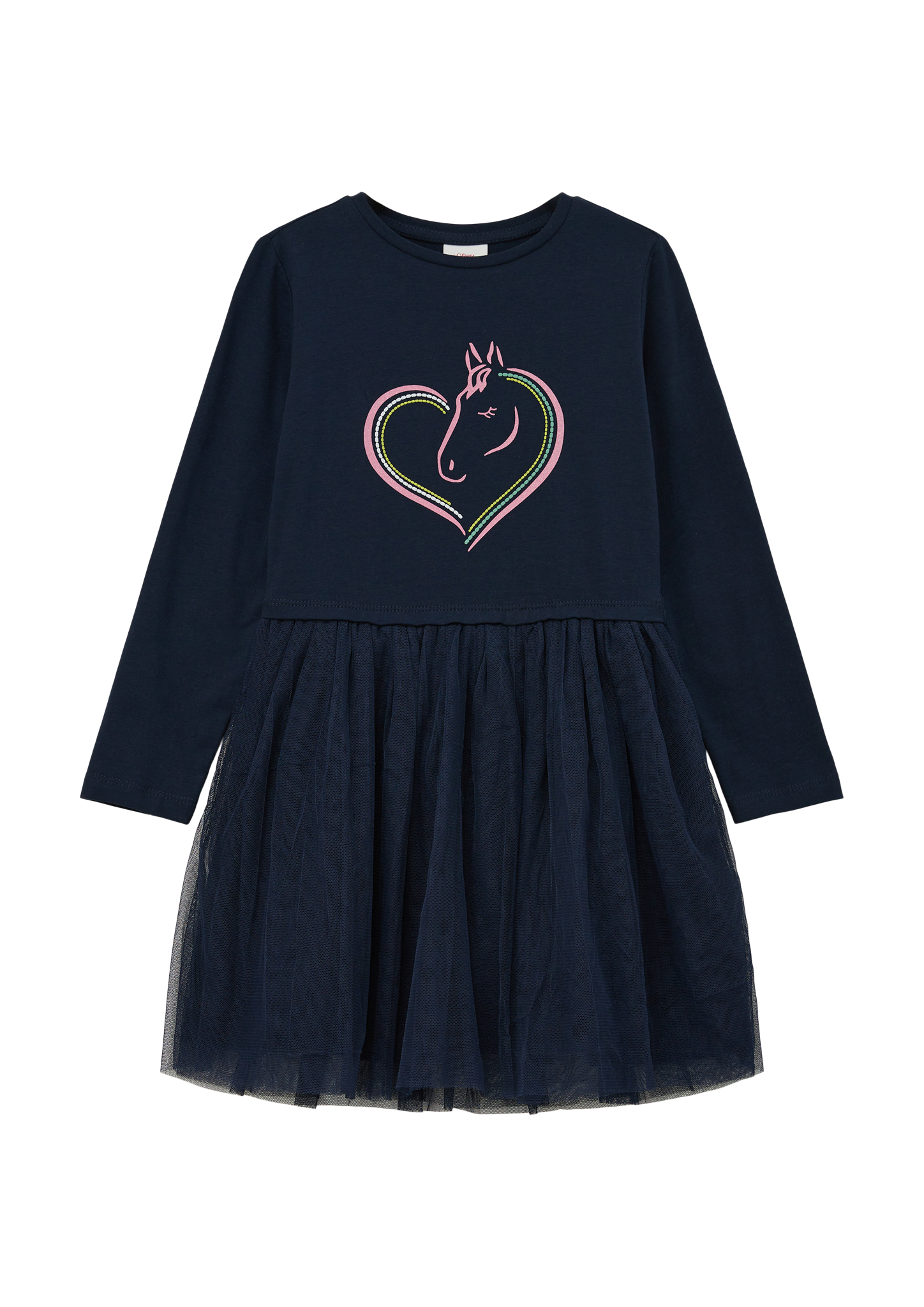 s.Oliver - Shirtkleid mit Frontprint, Kinder, blau