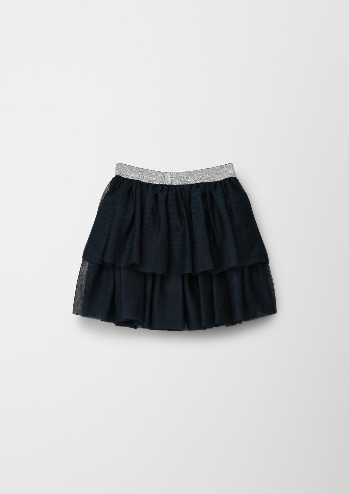 s.Oliver Viscose mesh tiered skirt